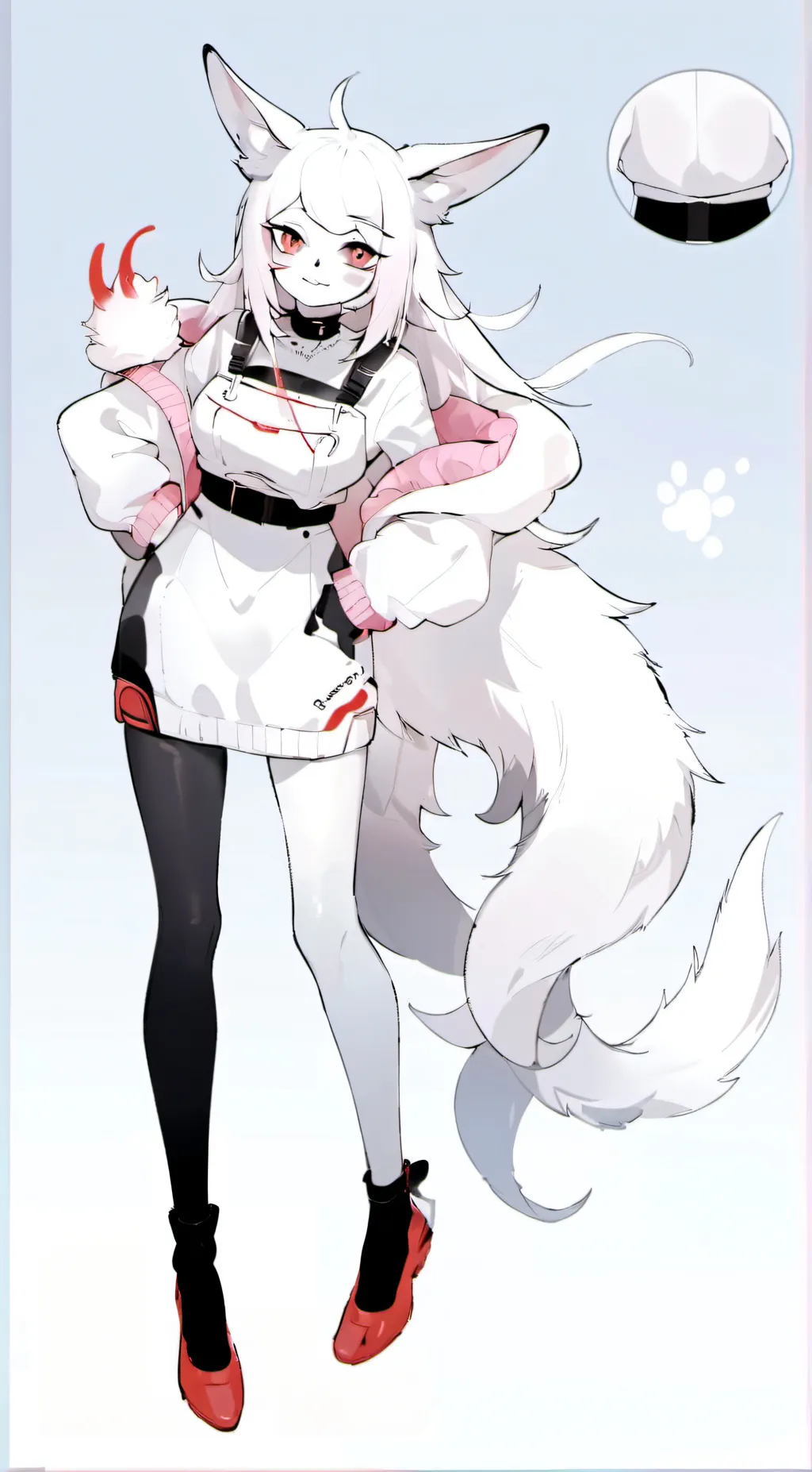 ai character: Amber background