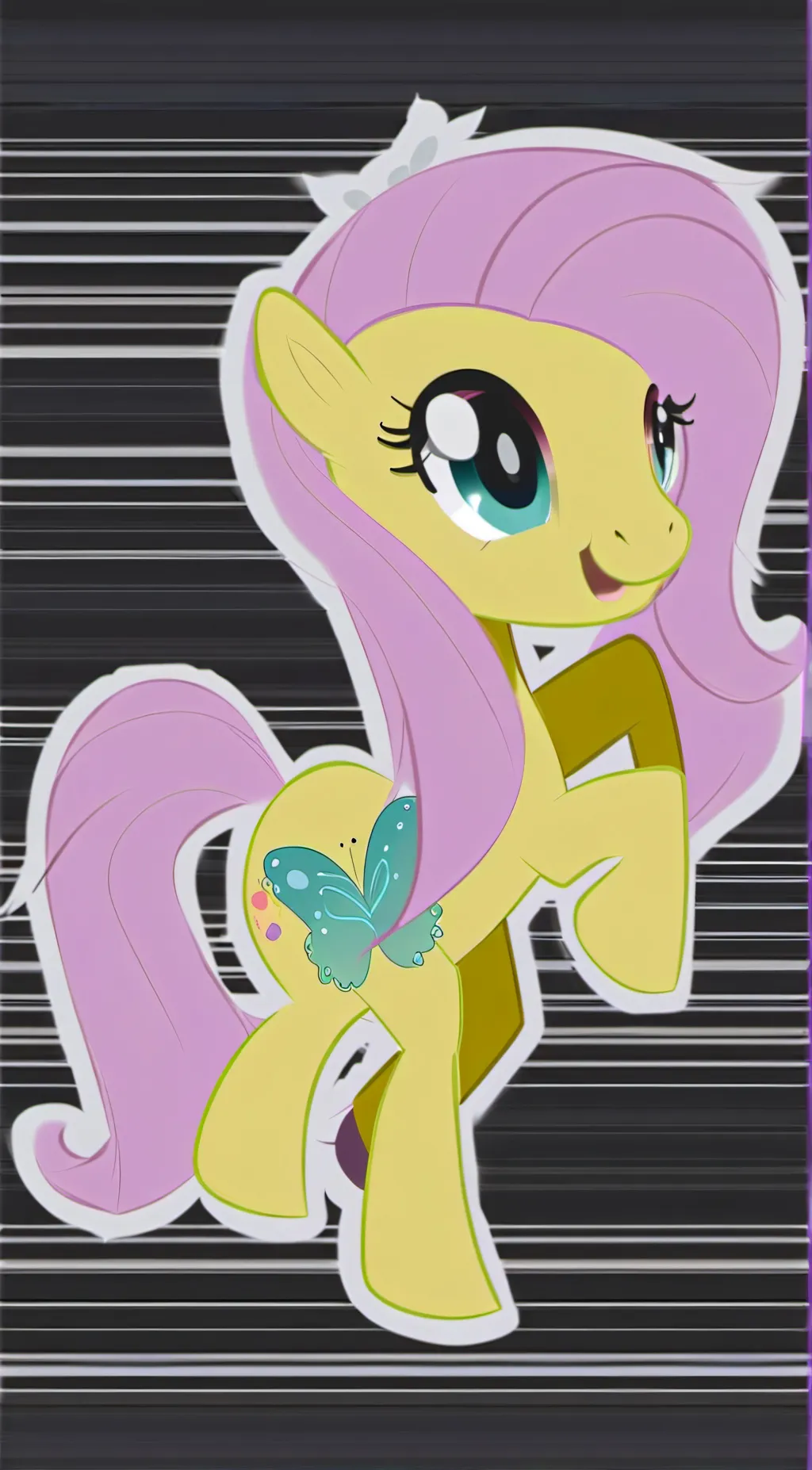 ai character: Fluttershy (mlp) background