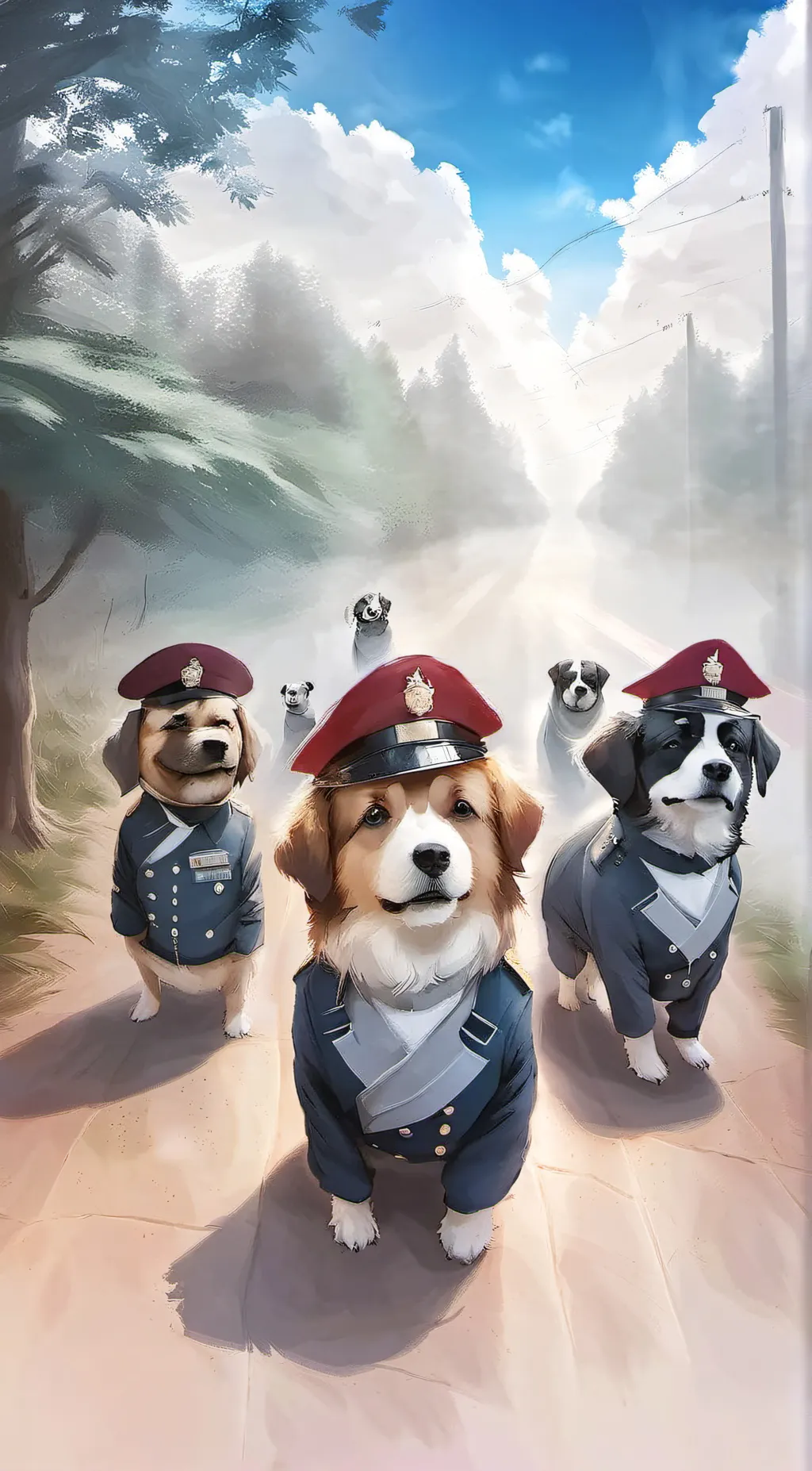 ai character: Paw Patrol  background