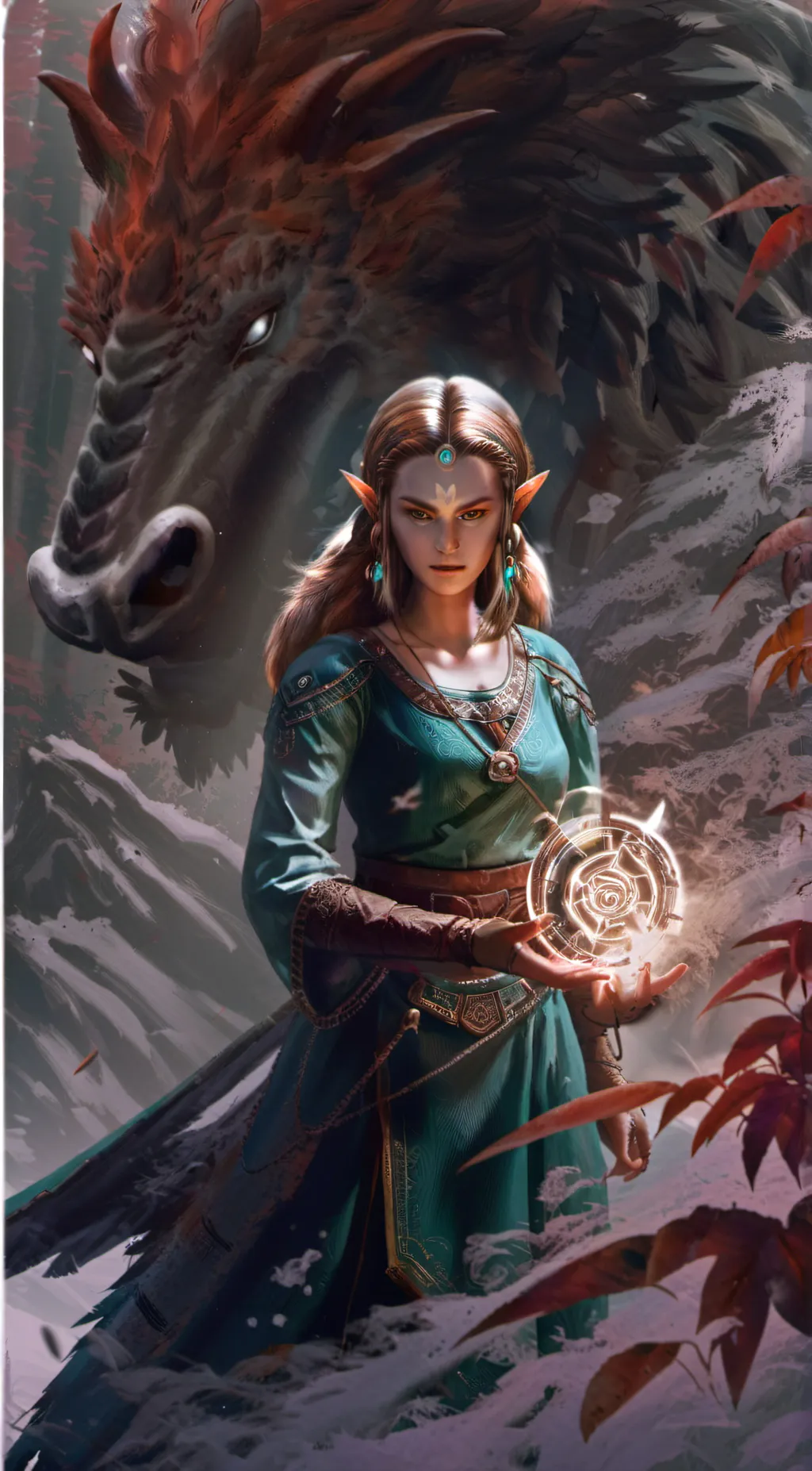 ai character: Zelda  background