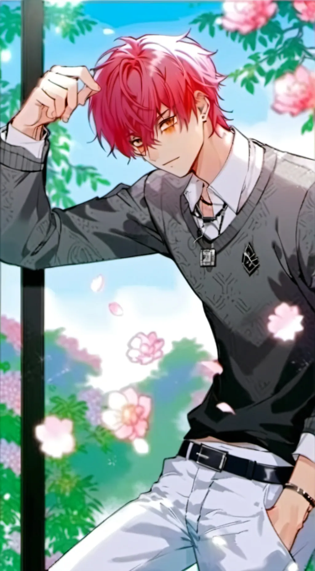 ai character: Shoto Todoroki  background