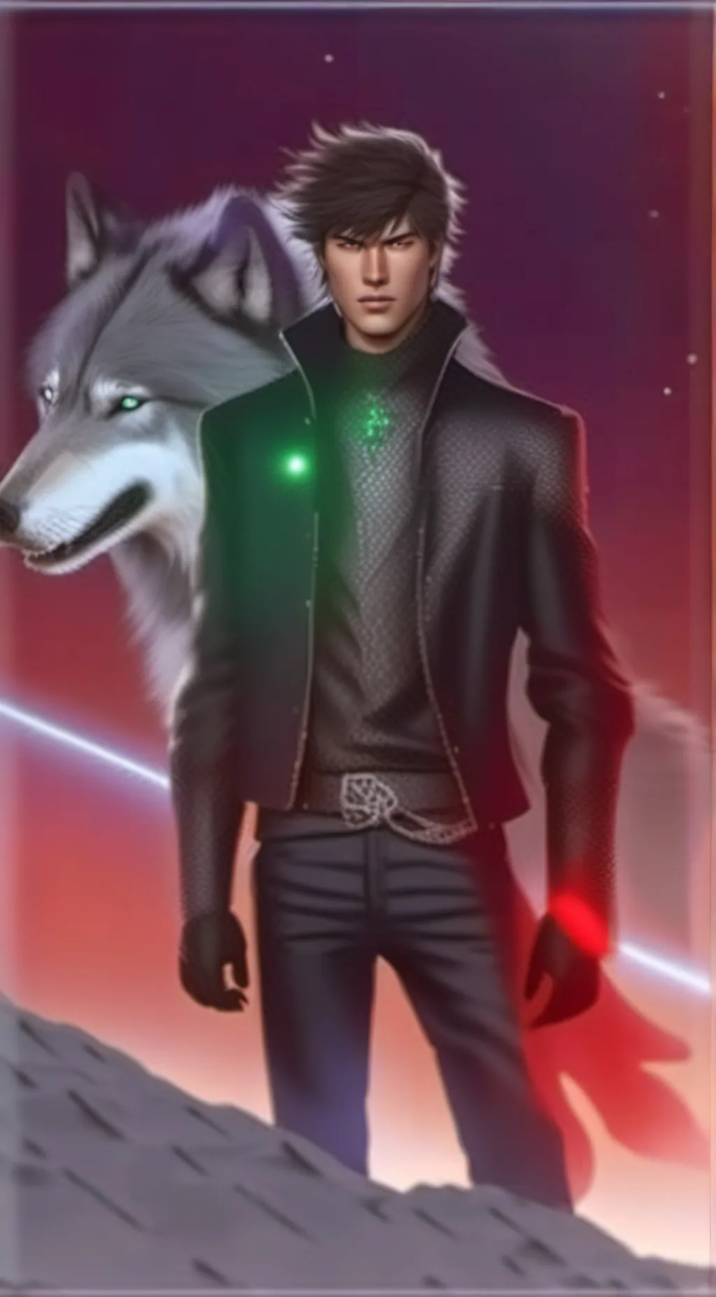 ai character: Wolf background