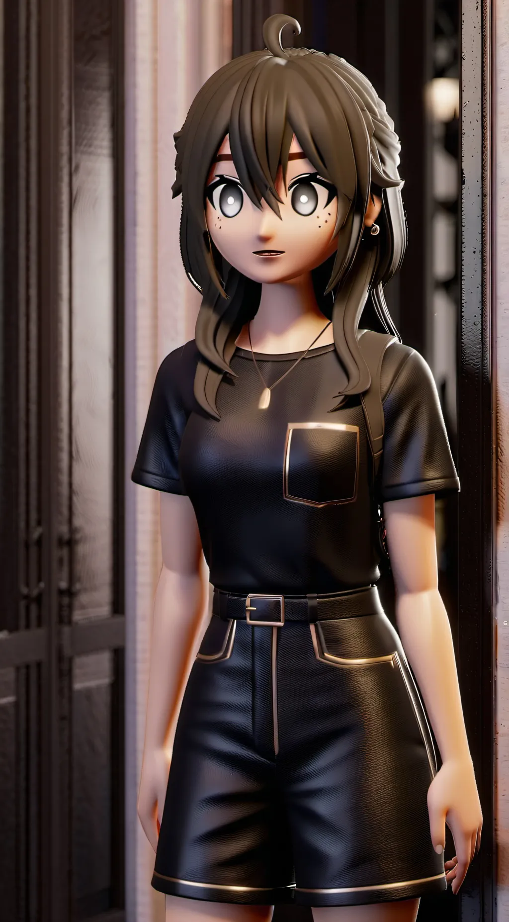 ai character: My neck hfjdhdid background