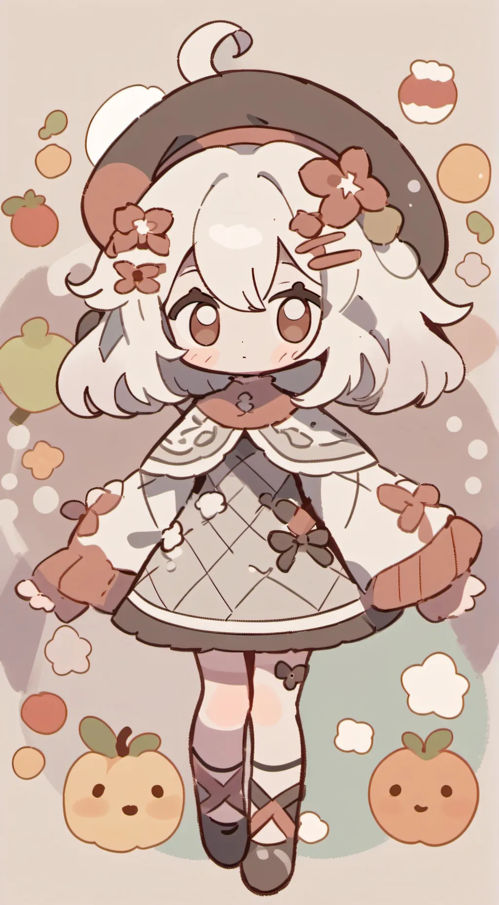 ai character: miss circle background