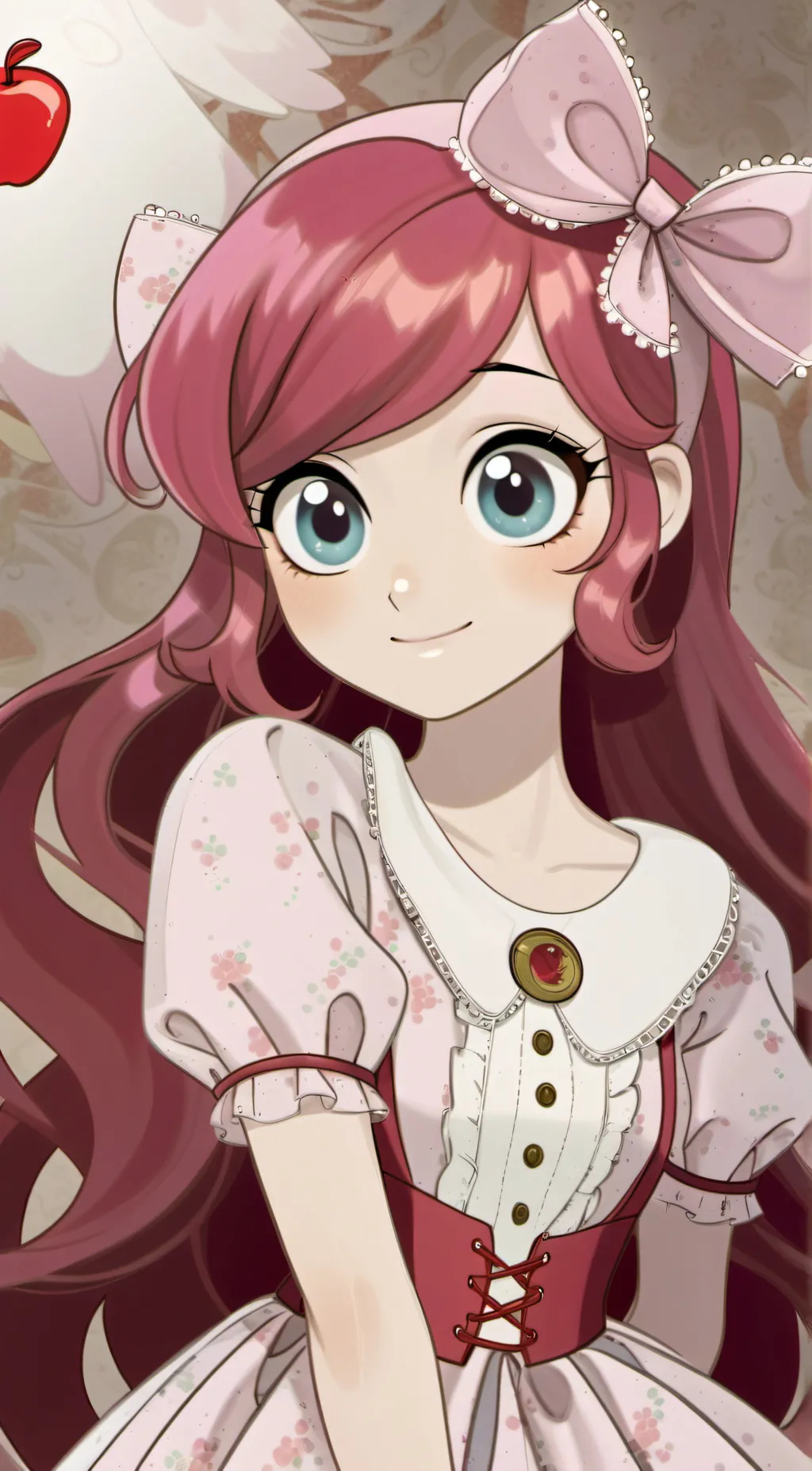 ai character: Apple bloom  background