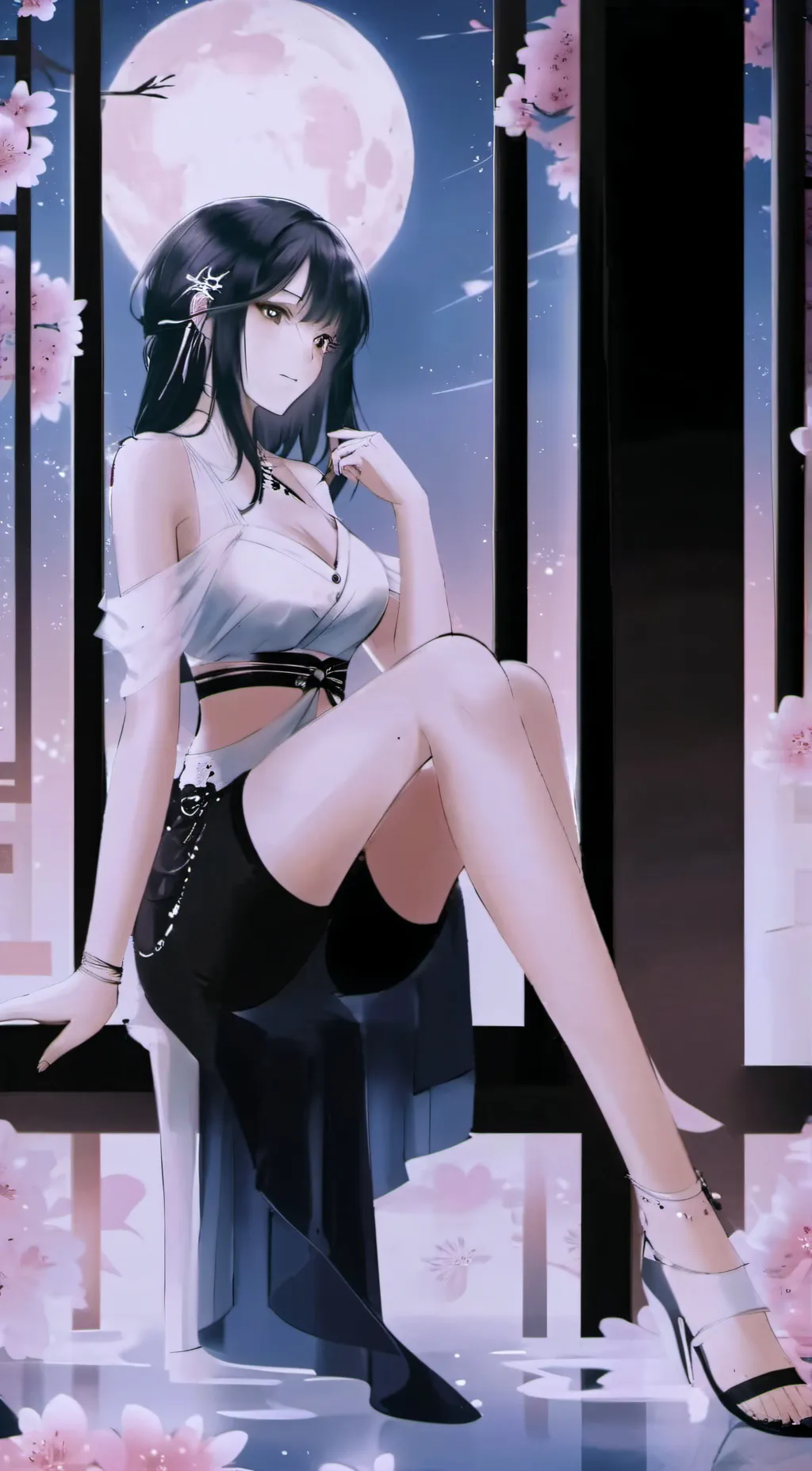 ai character: chang'e background