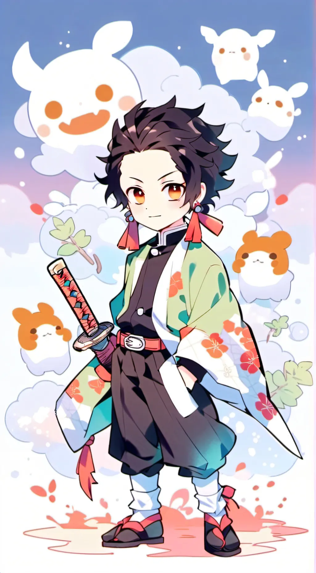 ai character: tanjiro background