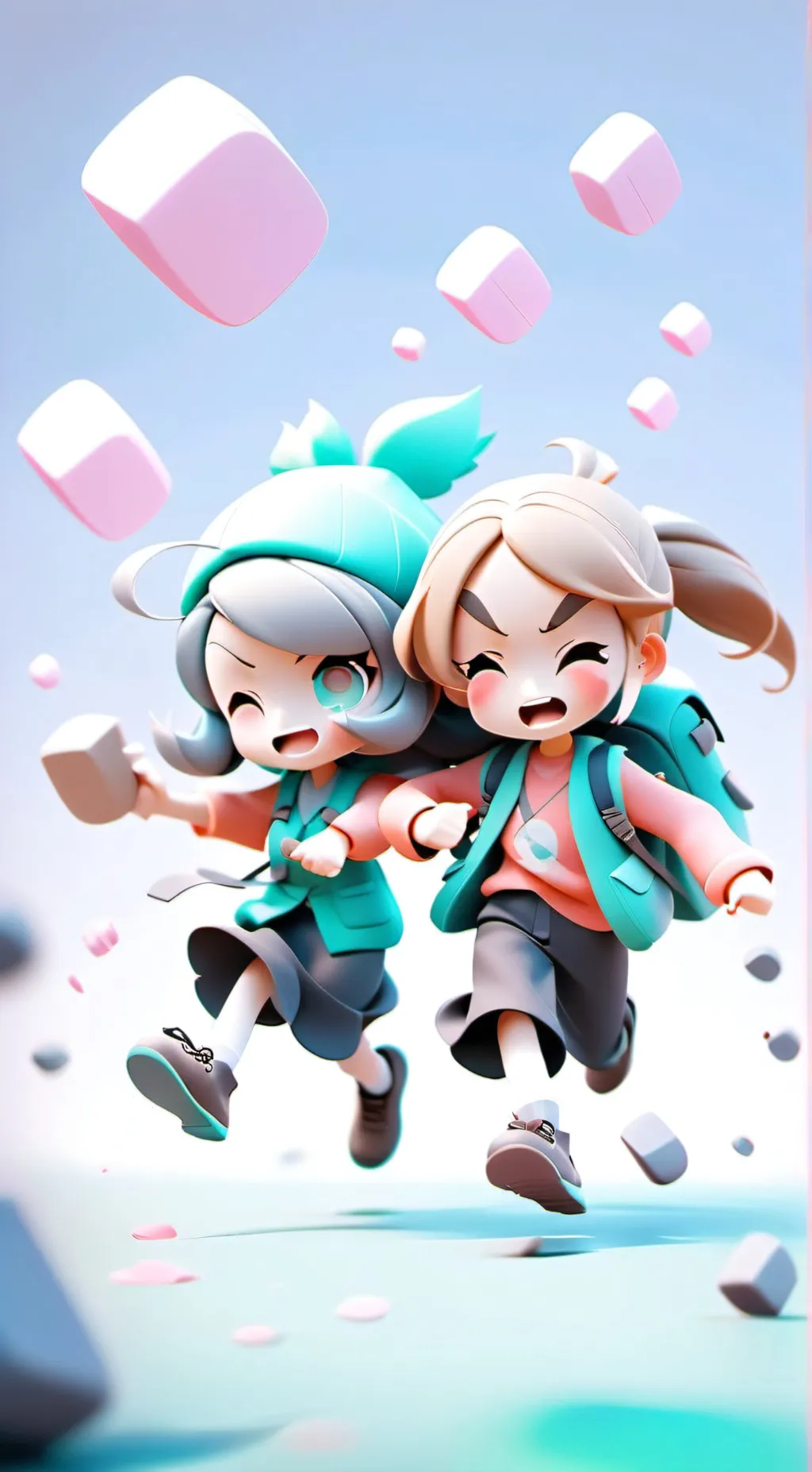 ai character: Anne and Gilbert  background