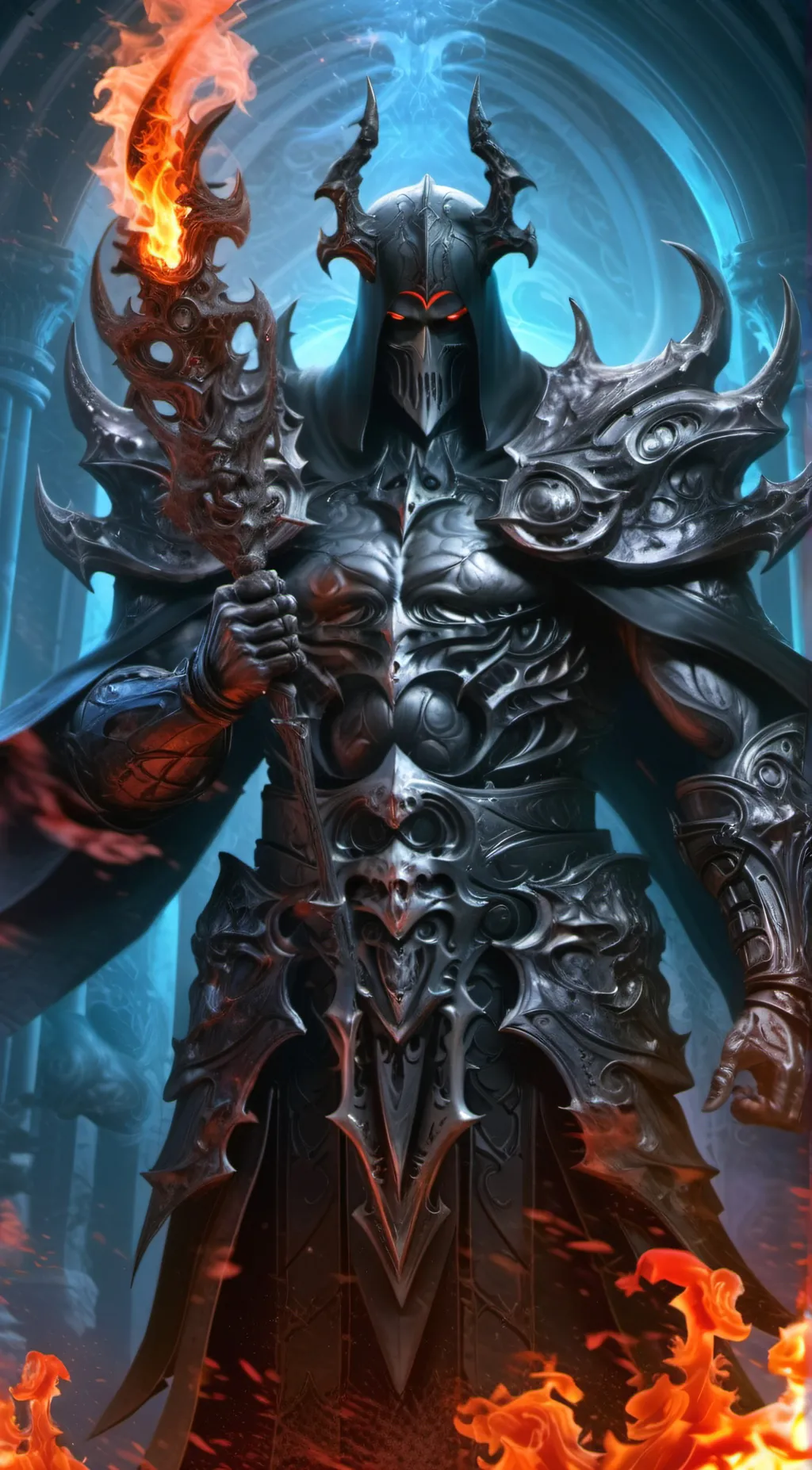 ai character: Hades  background