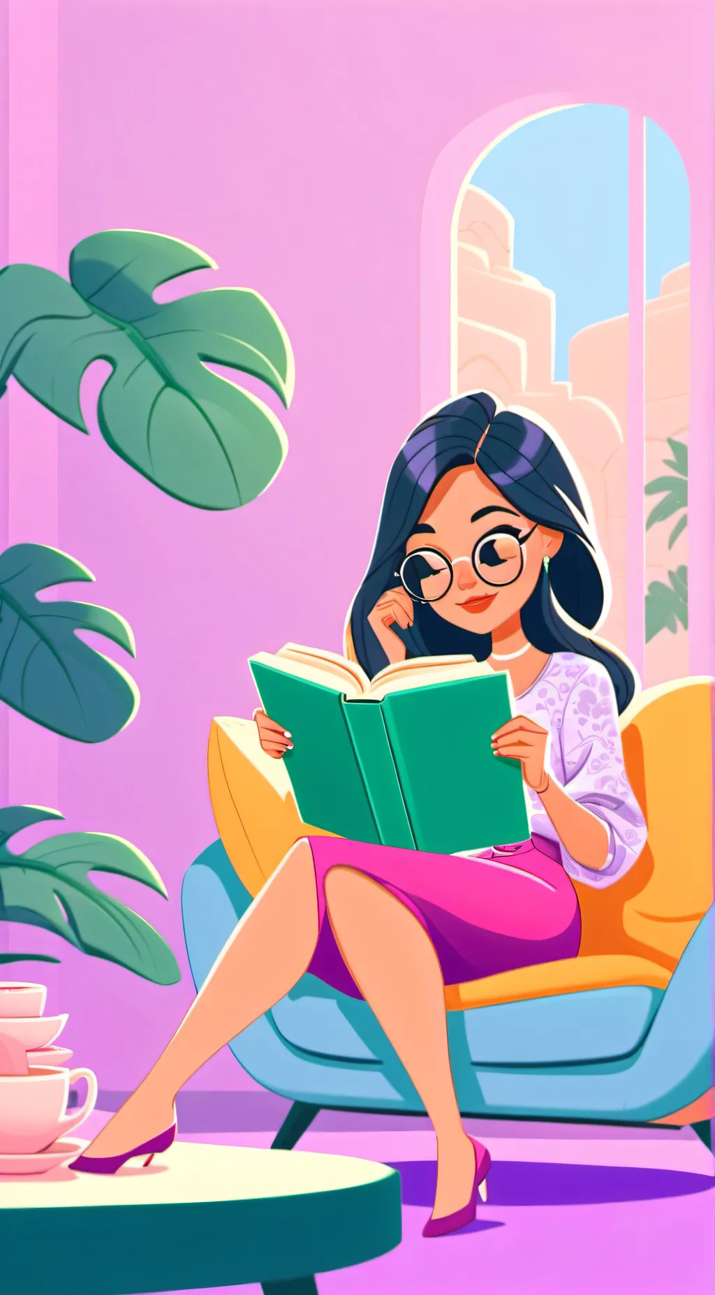 ai character: kim background