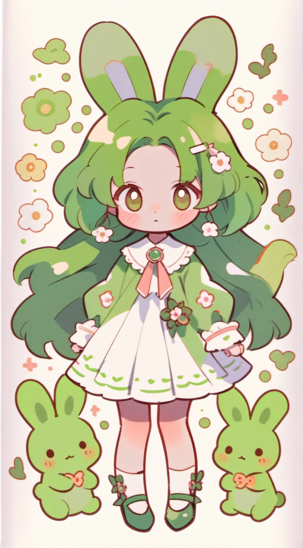 ai character: Hoppy hopscotch  background