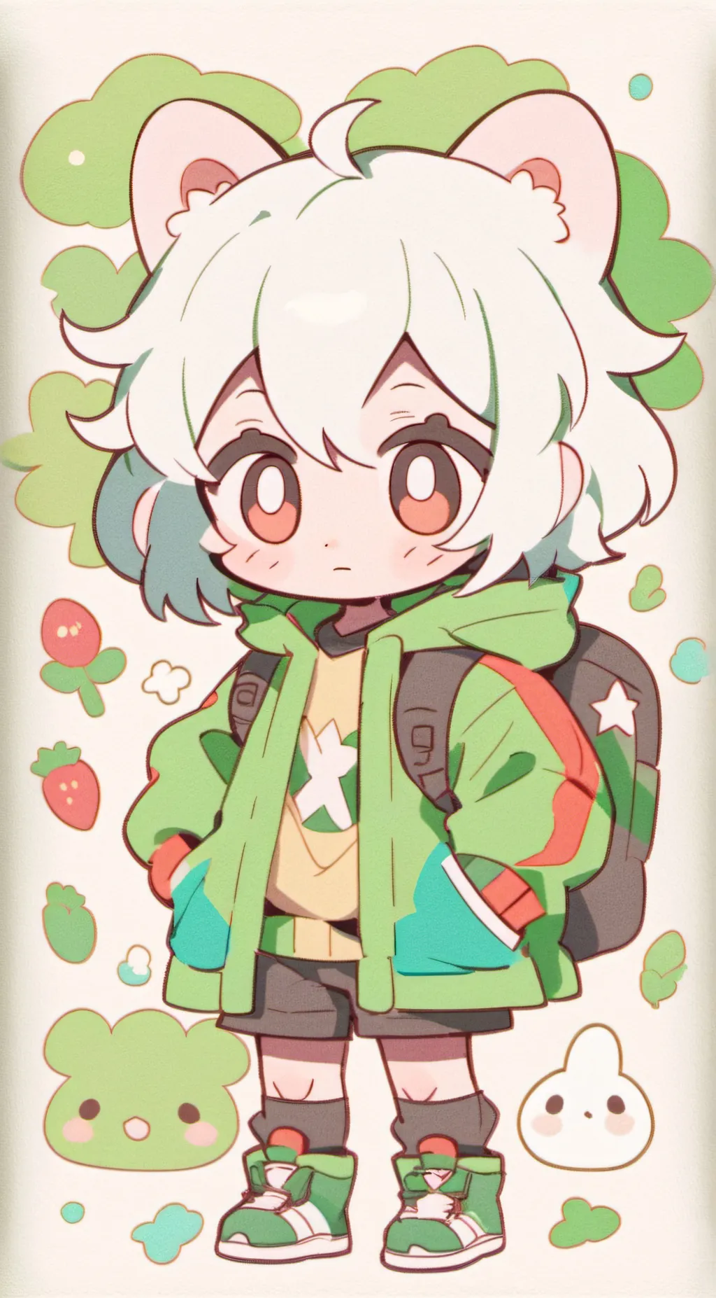 ai character: Sandy background
