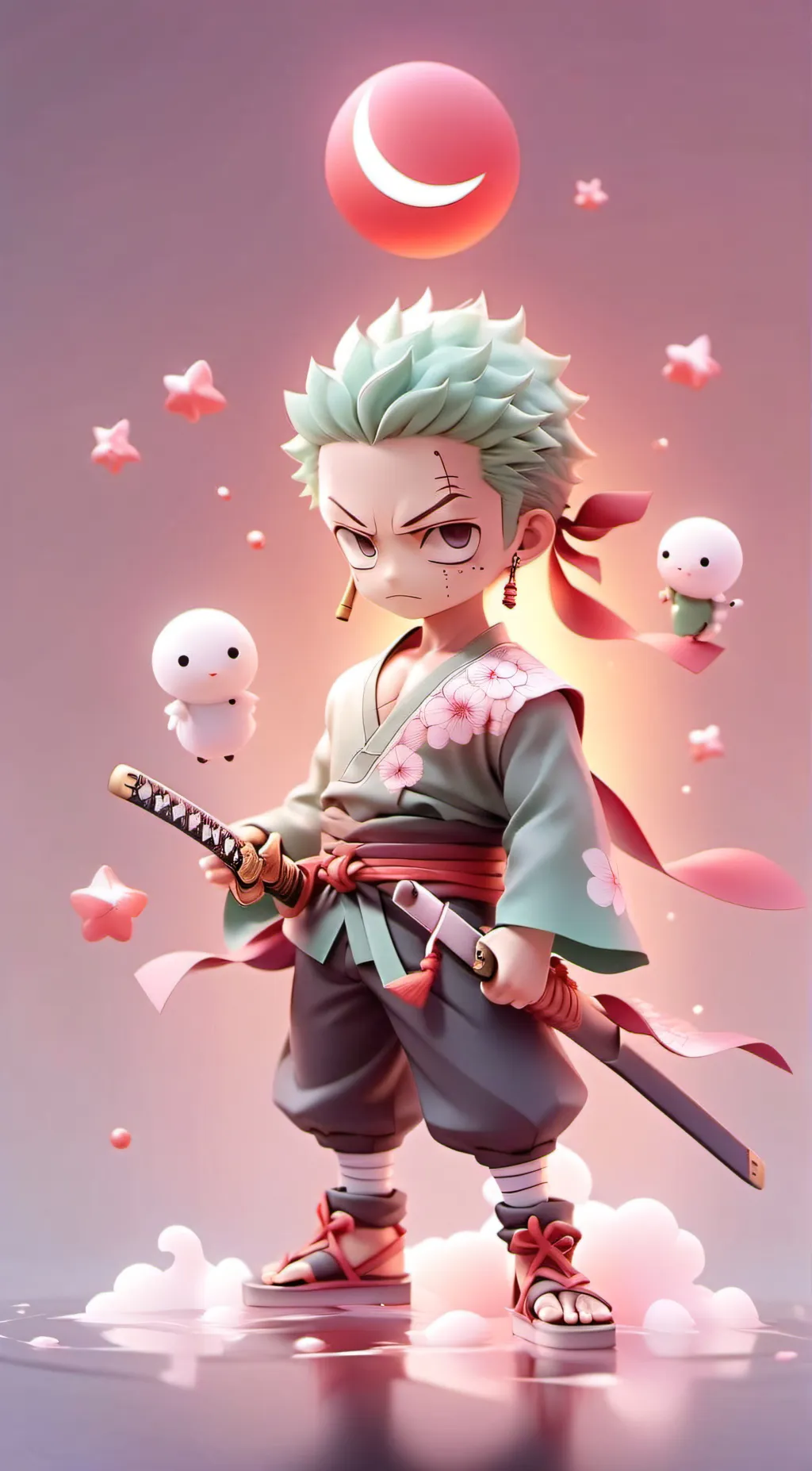 ai character: zoro background