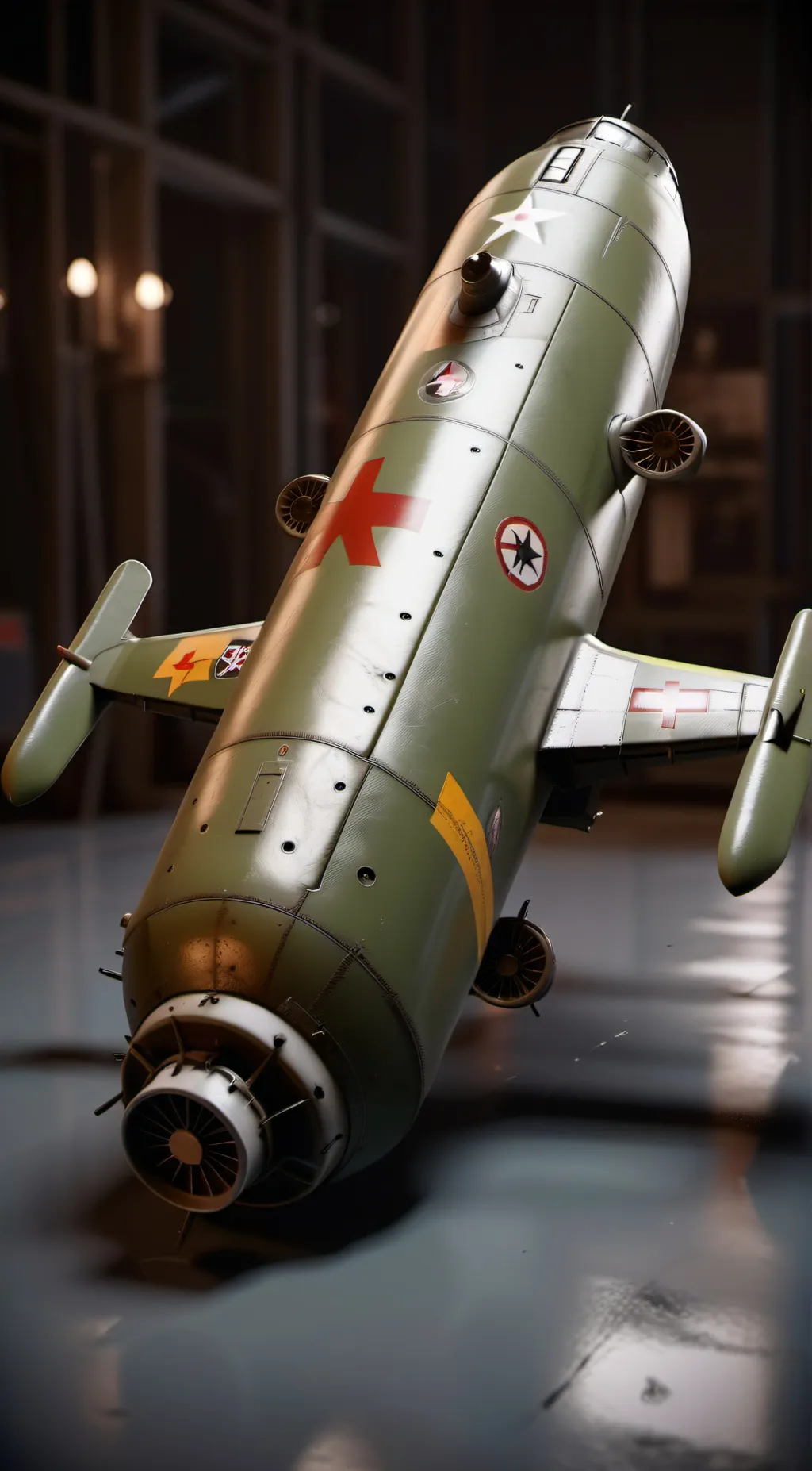 ai character: Nuclear bomb background