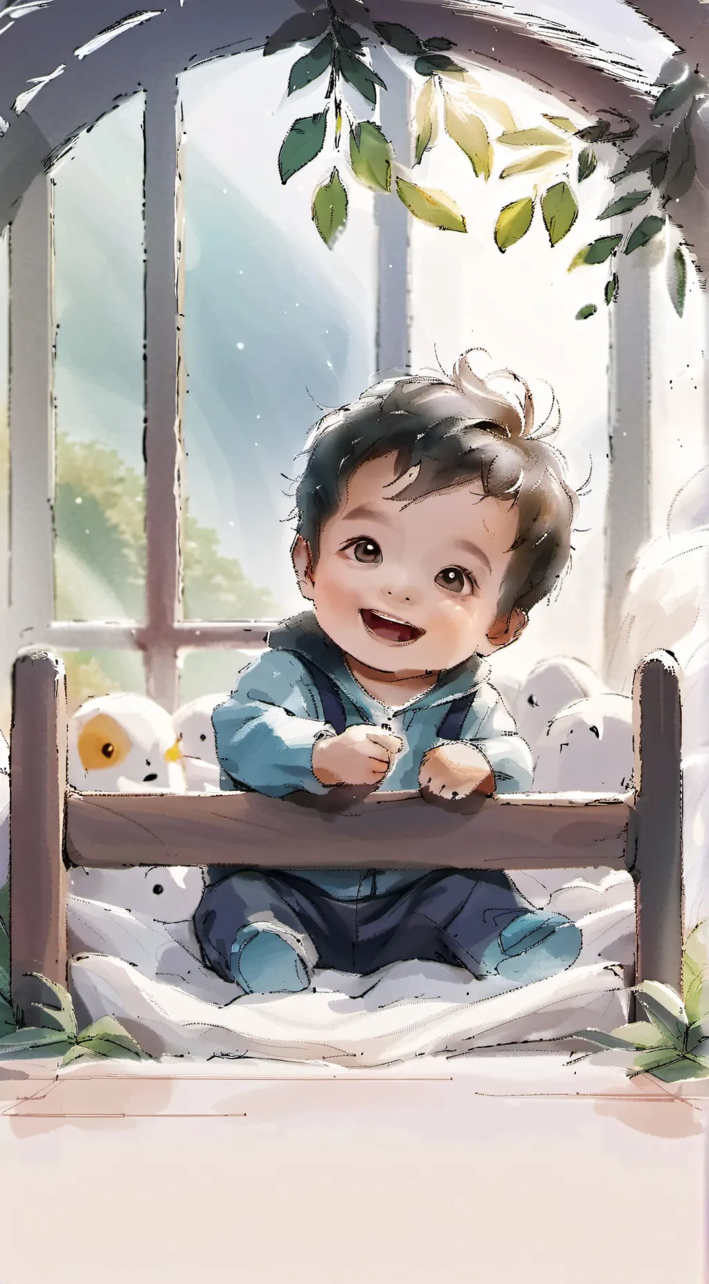 ai character: ur baby background