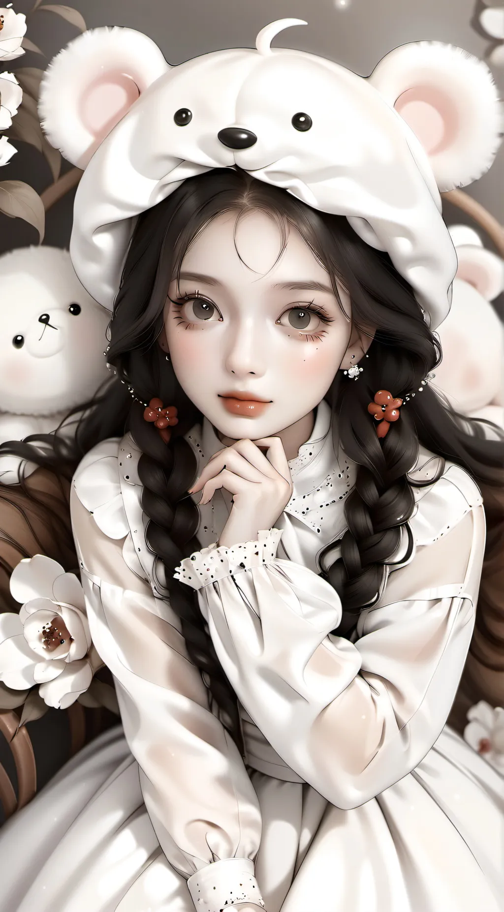 ai character: Lila 🤍 background