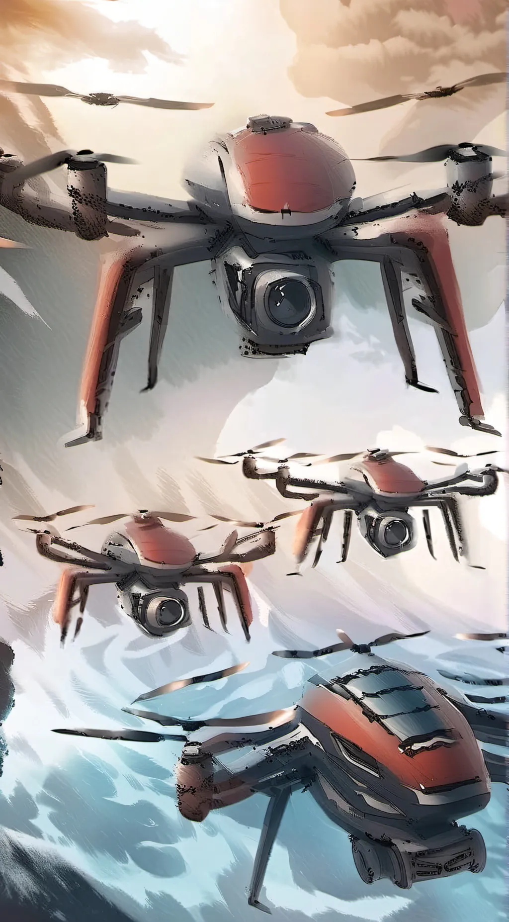 ai character: murder drones background