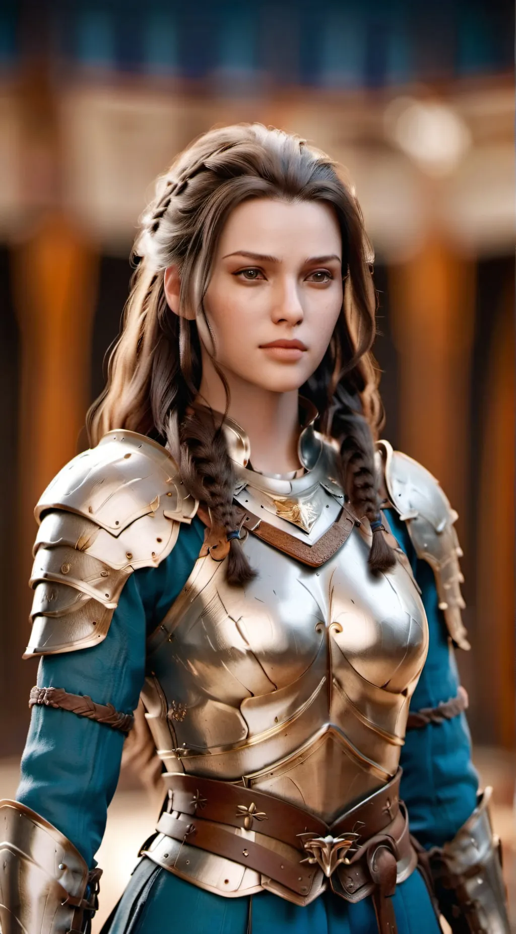 ai character: Tracy silver background