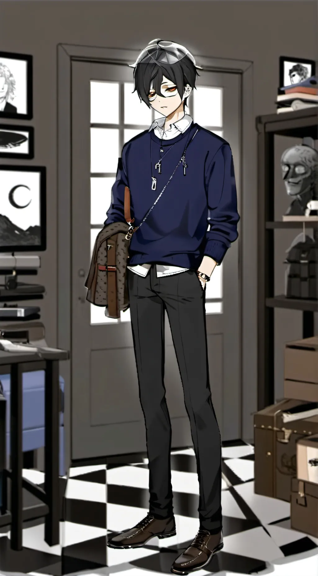 ai character: Gacha liam background