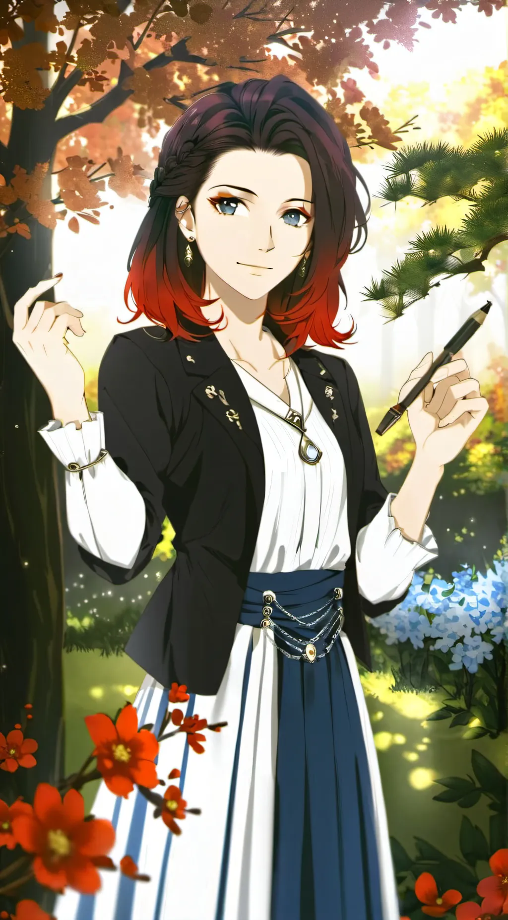 ai character: Madeline  background