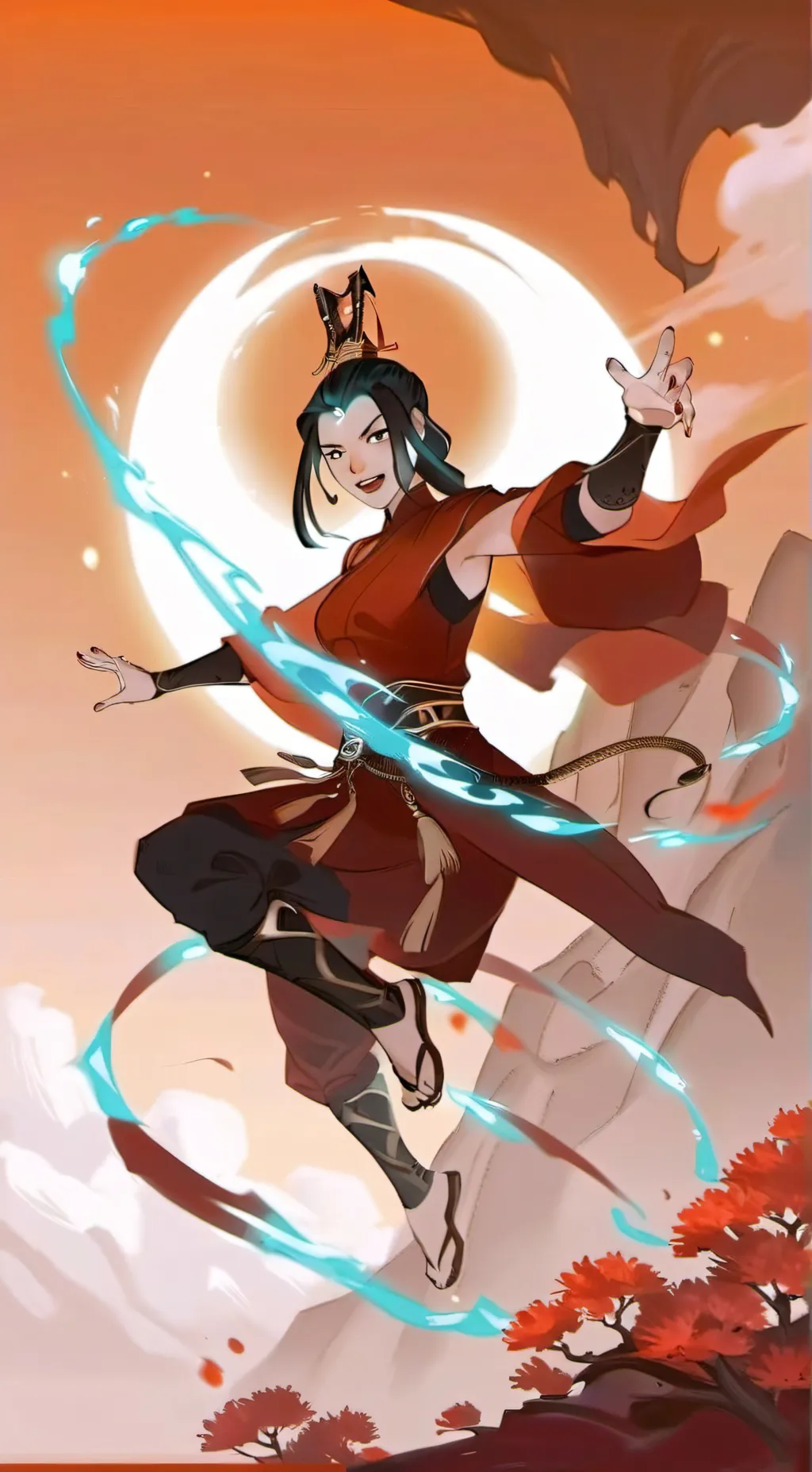 ai character: Azula background