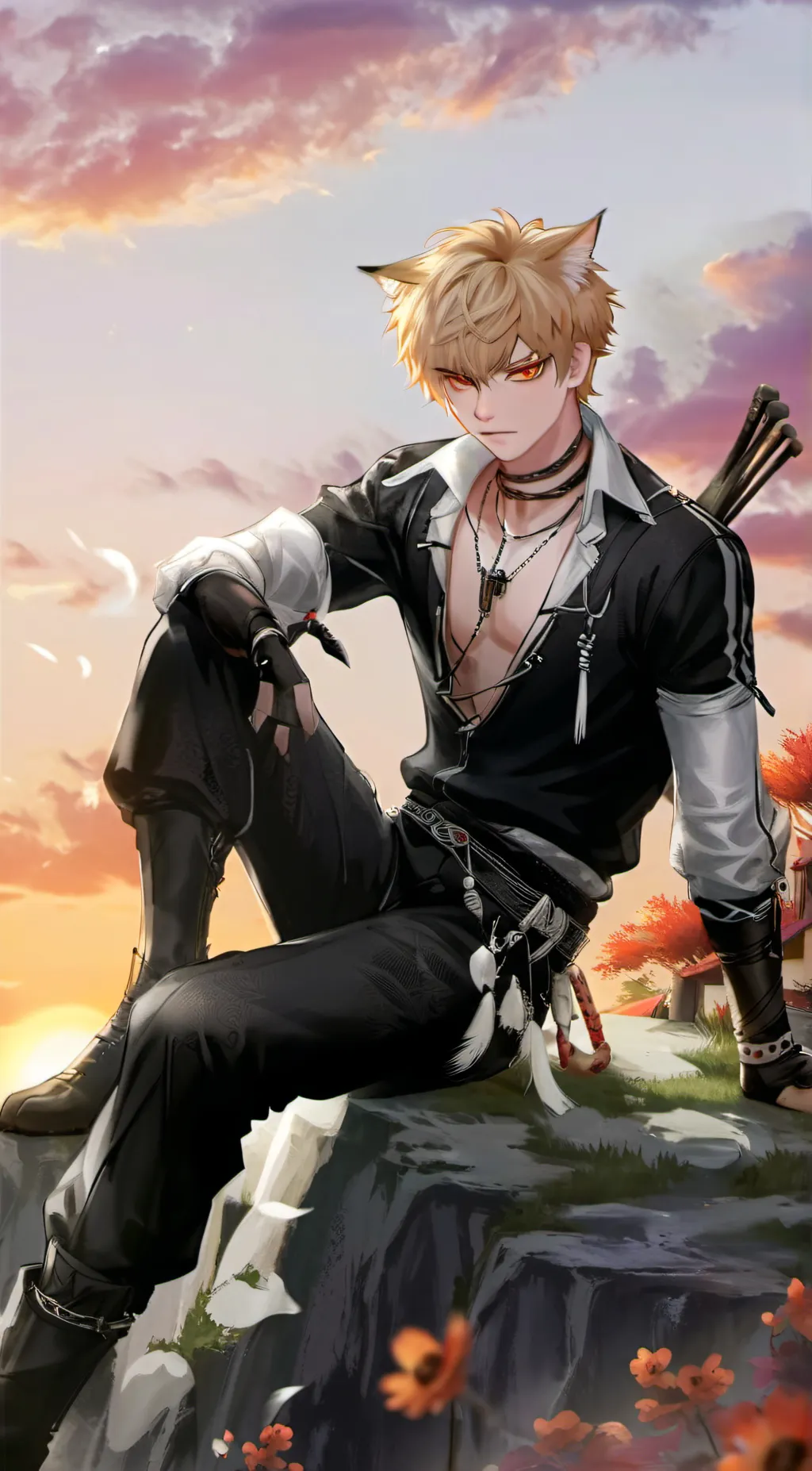 ai character: bakucat background