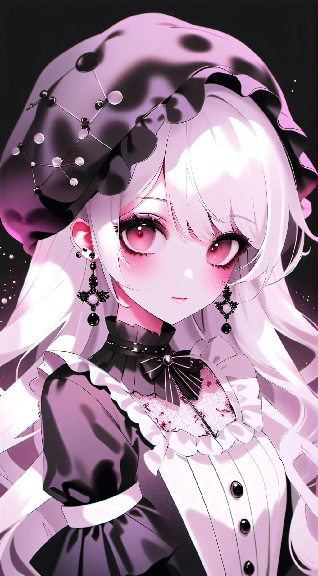 ai character: Black slime background