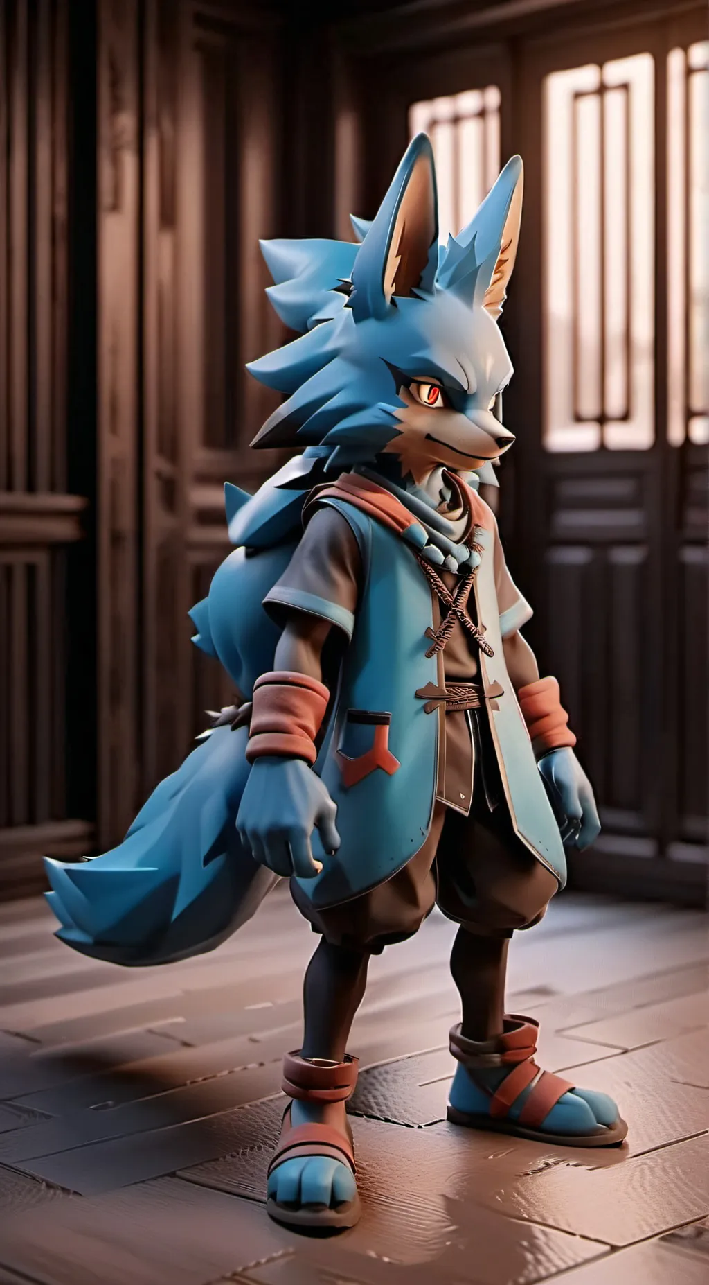 ai character: lucario background