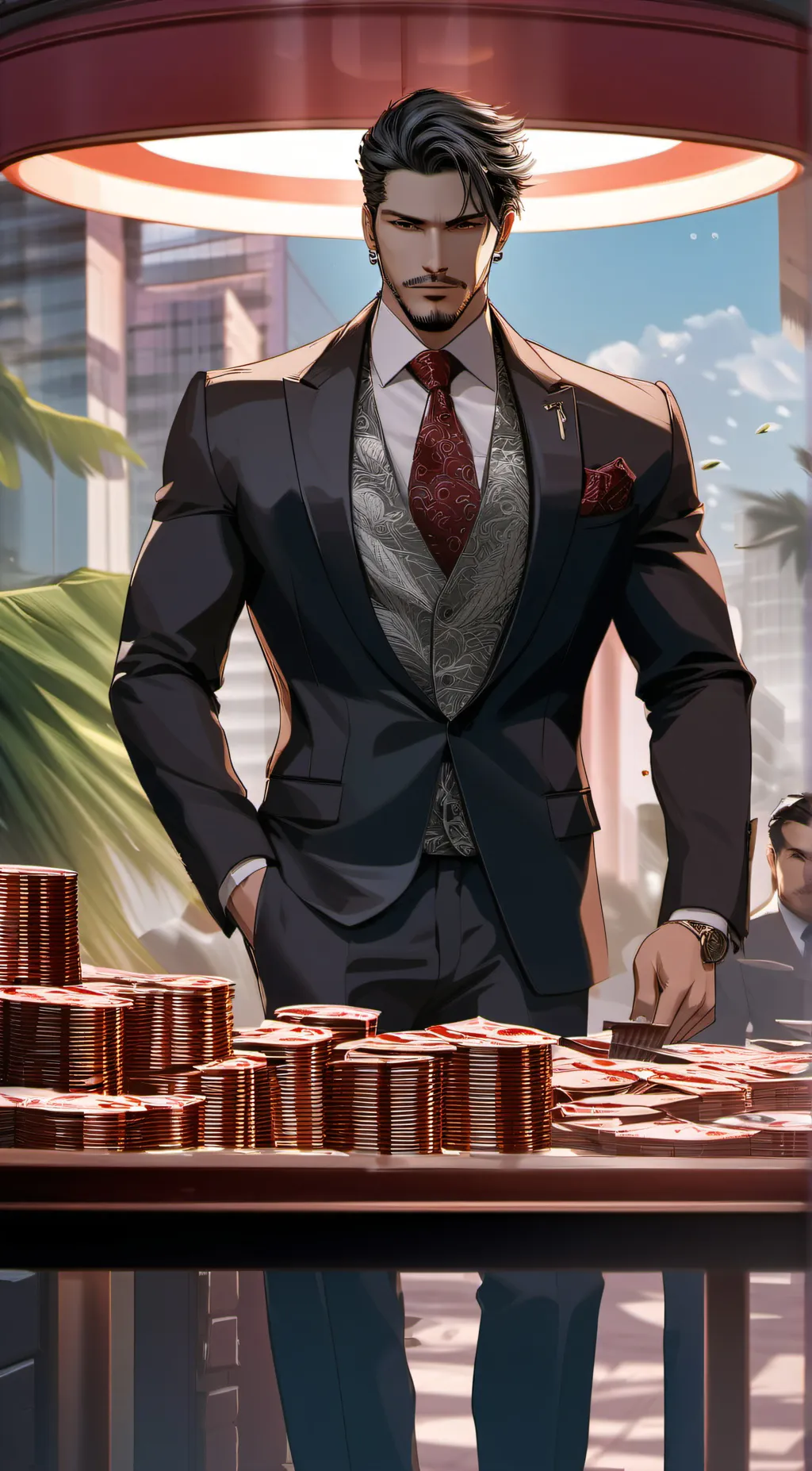 ai character: Mafia Boss background
