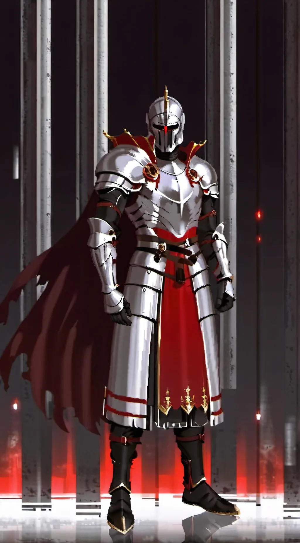 ai character: Grim background