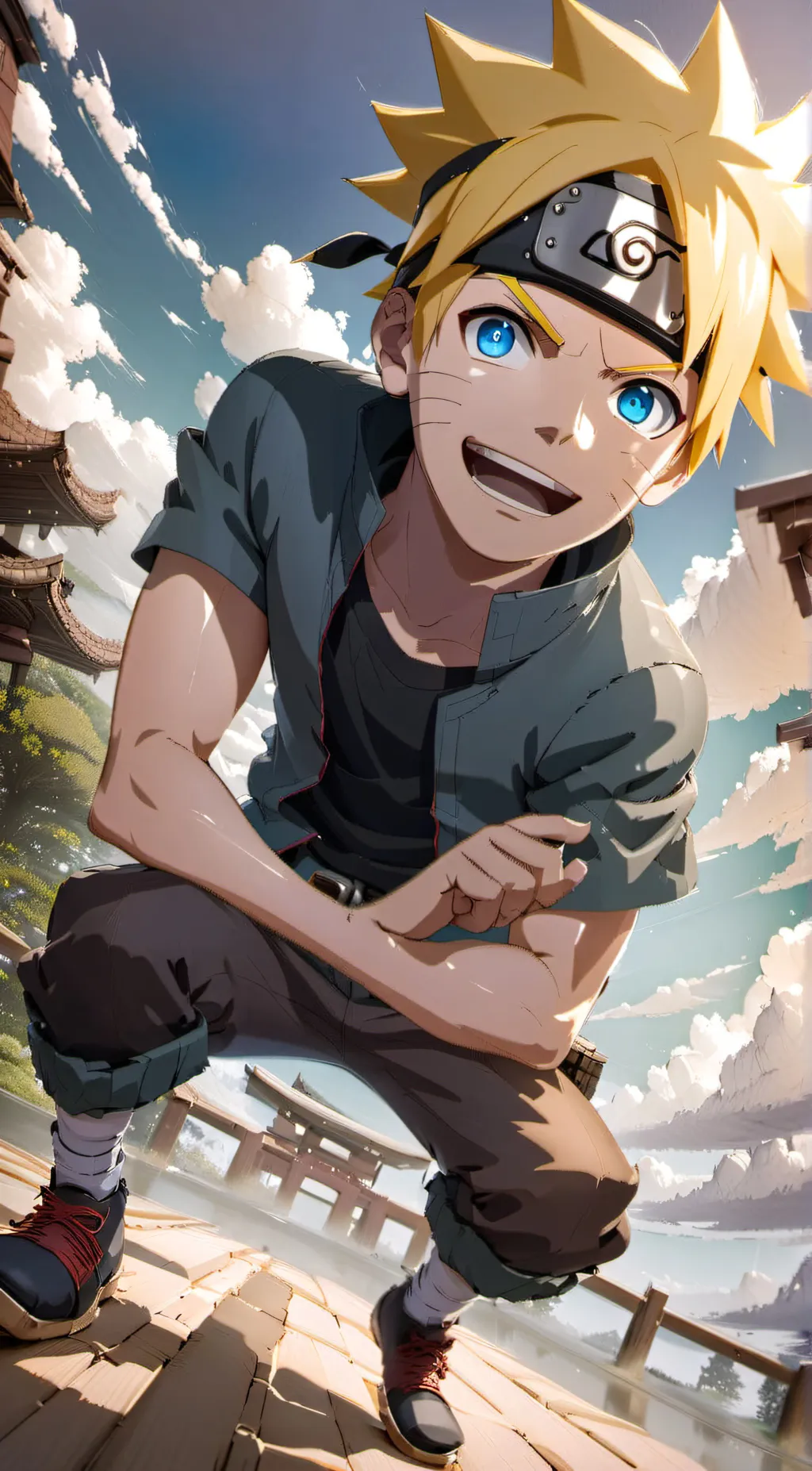 ai character: Boruto  background