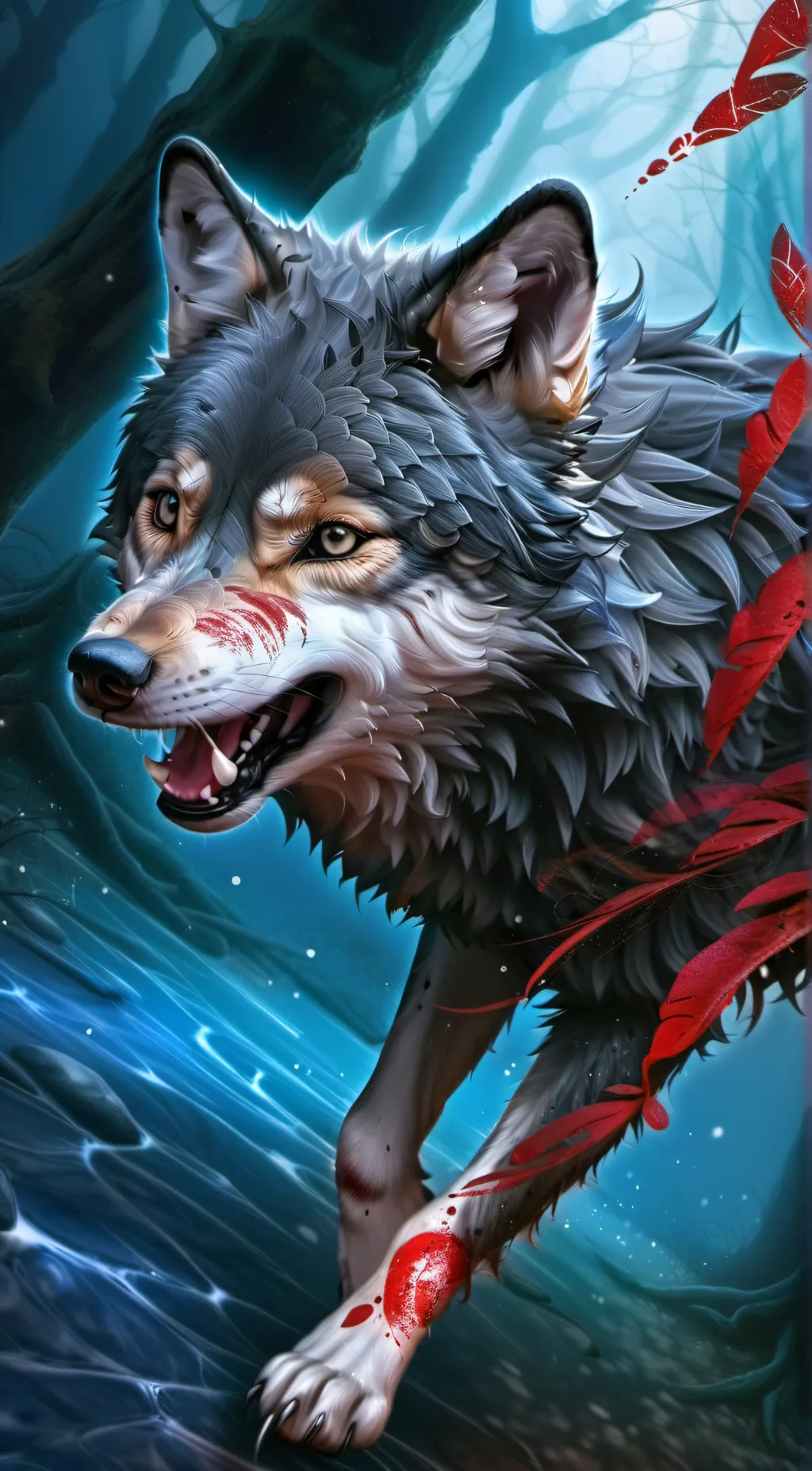 ai character: wolferina background