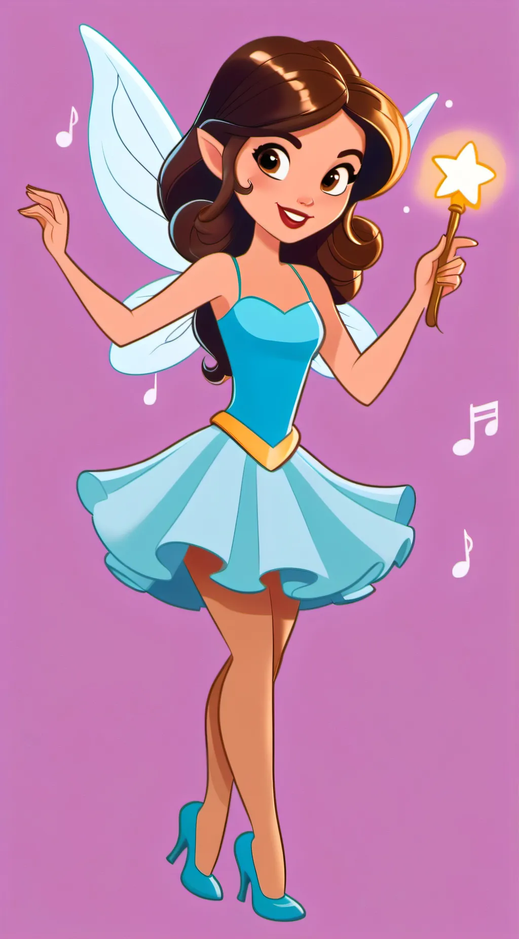 ai character: Music Fairy 🎶 background
