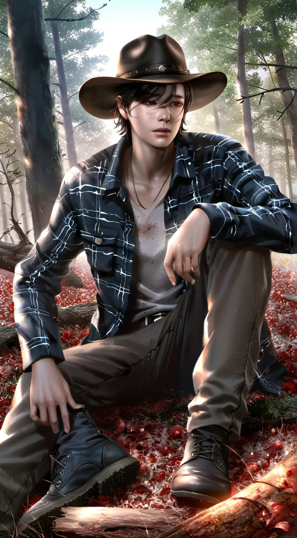 ai character: Carl Grimes background