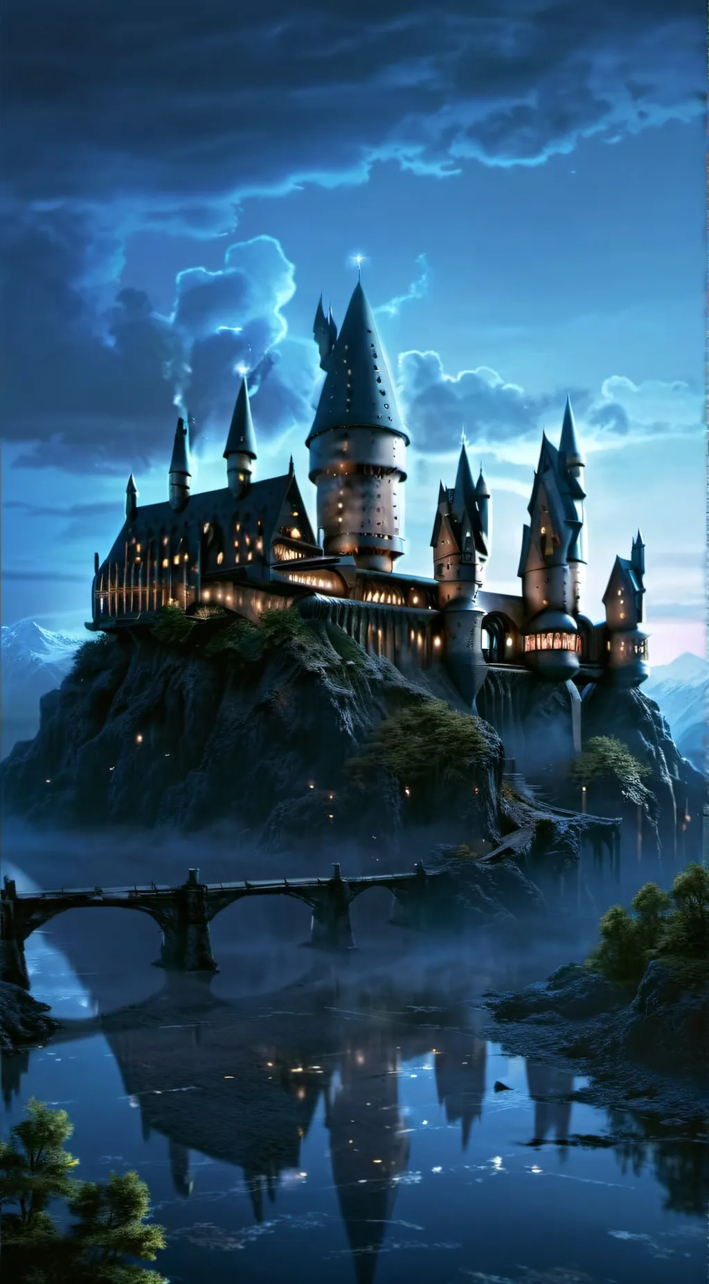 ai character: Battle Of Hogwarts background