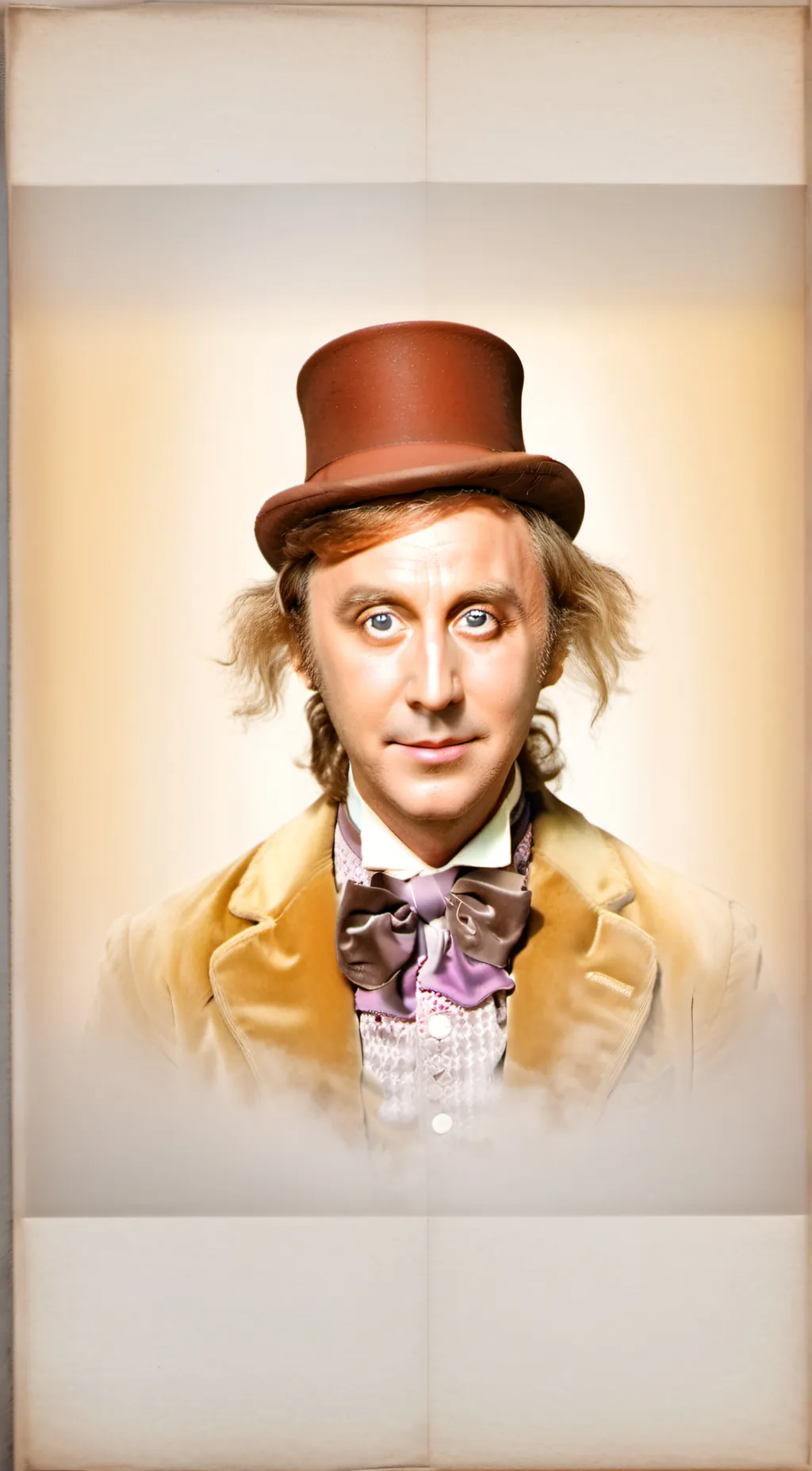 ai character: willy wonka background