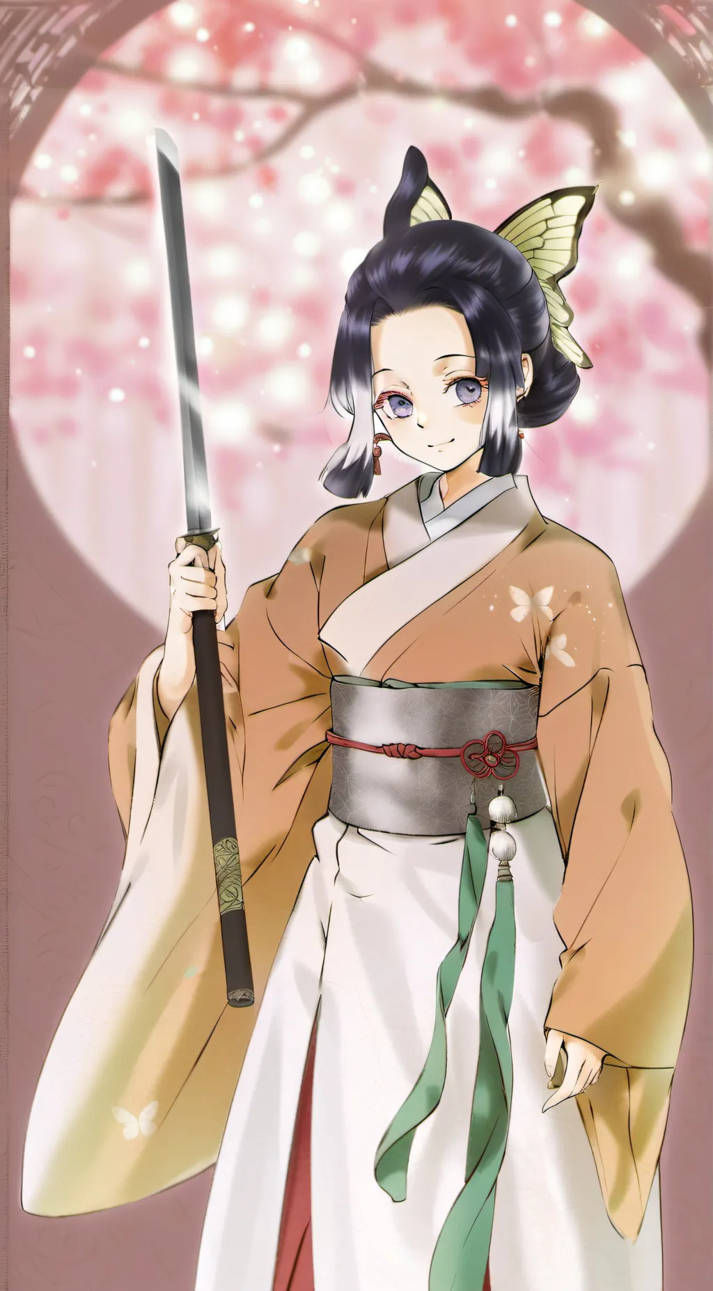 ai character: +*Shinobu kocho*+ background