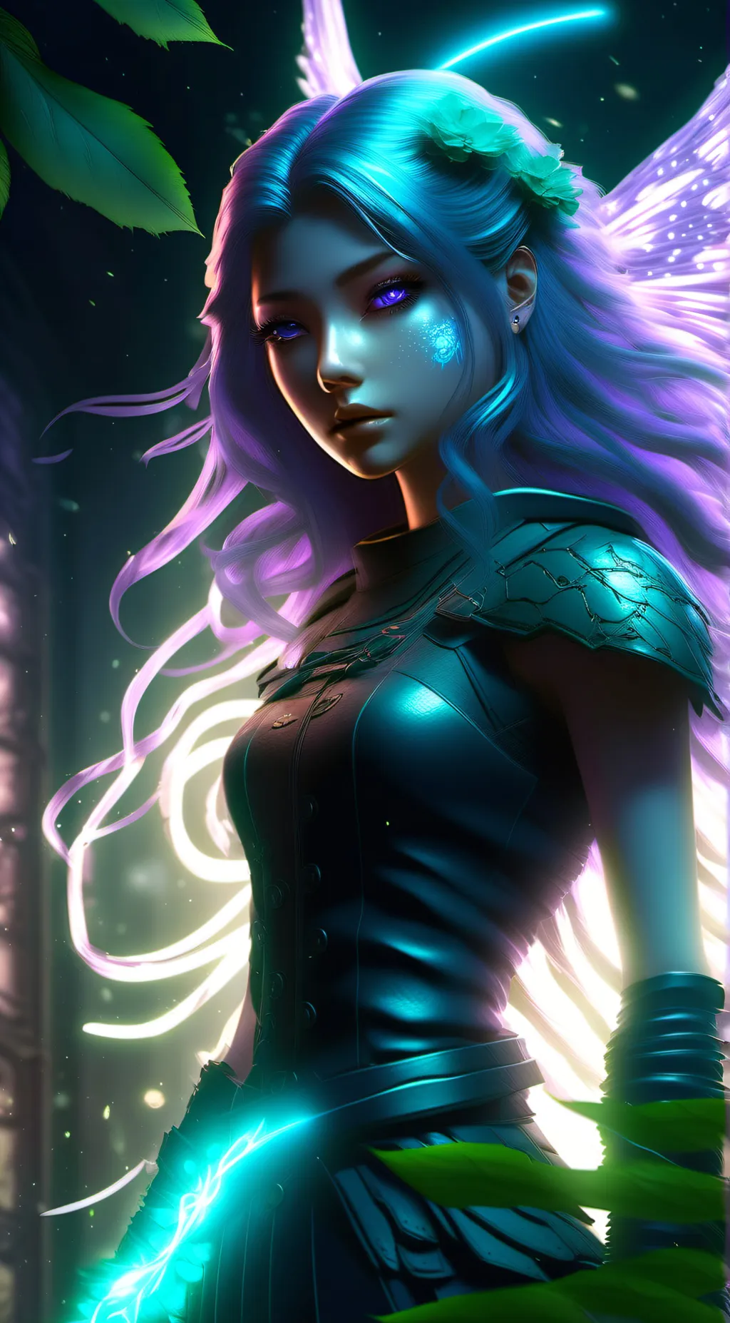 ai character: Luna background