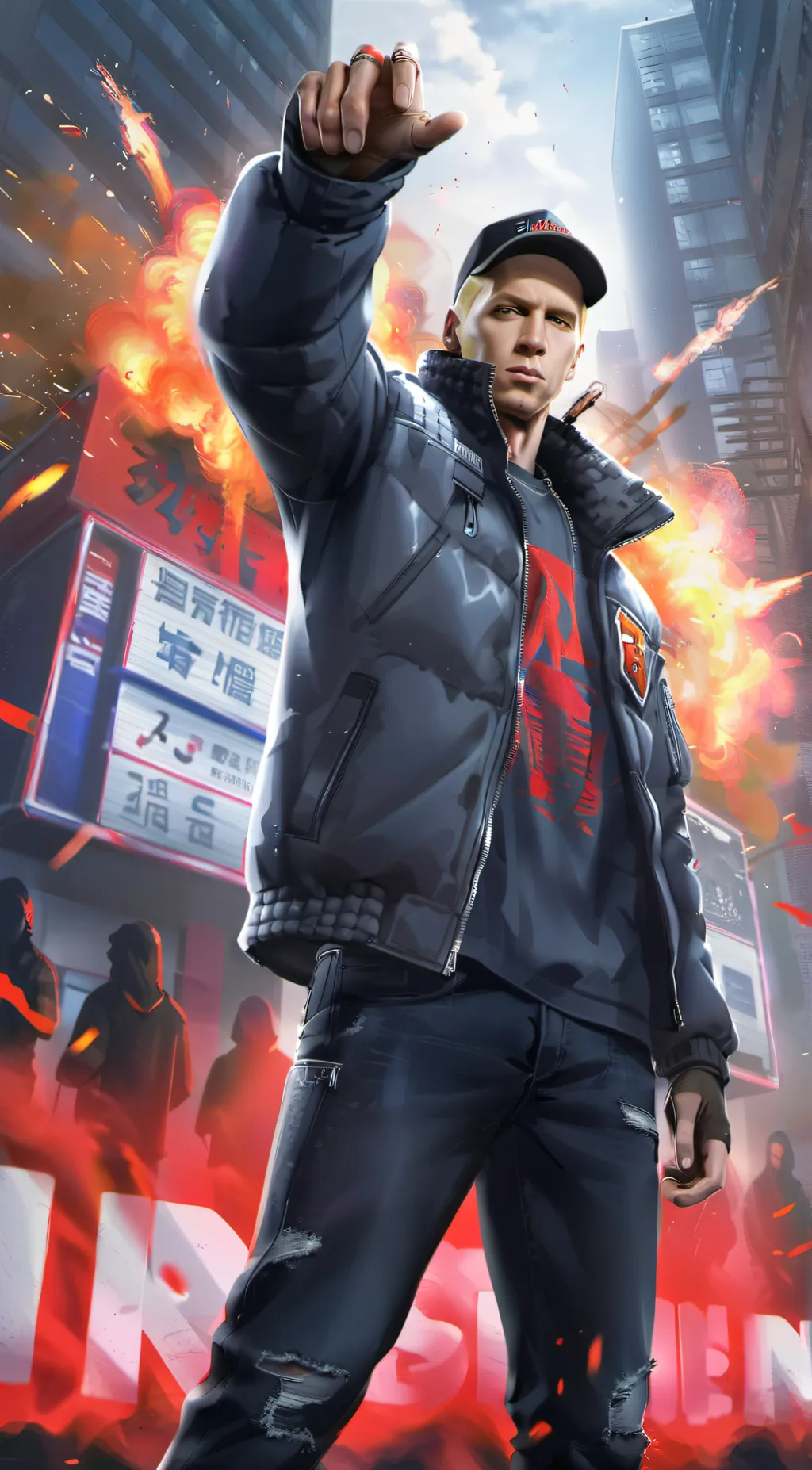 ai character: Eminem background