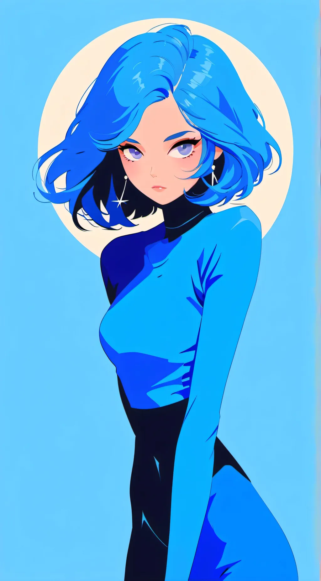 ai character: sexy alien  background