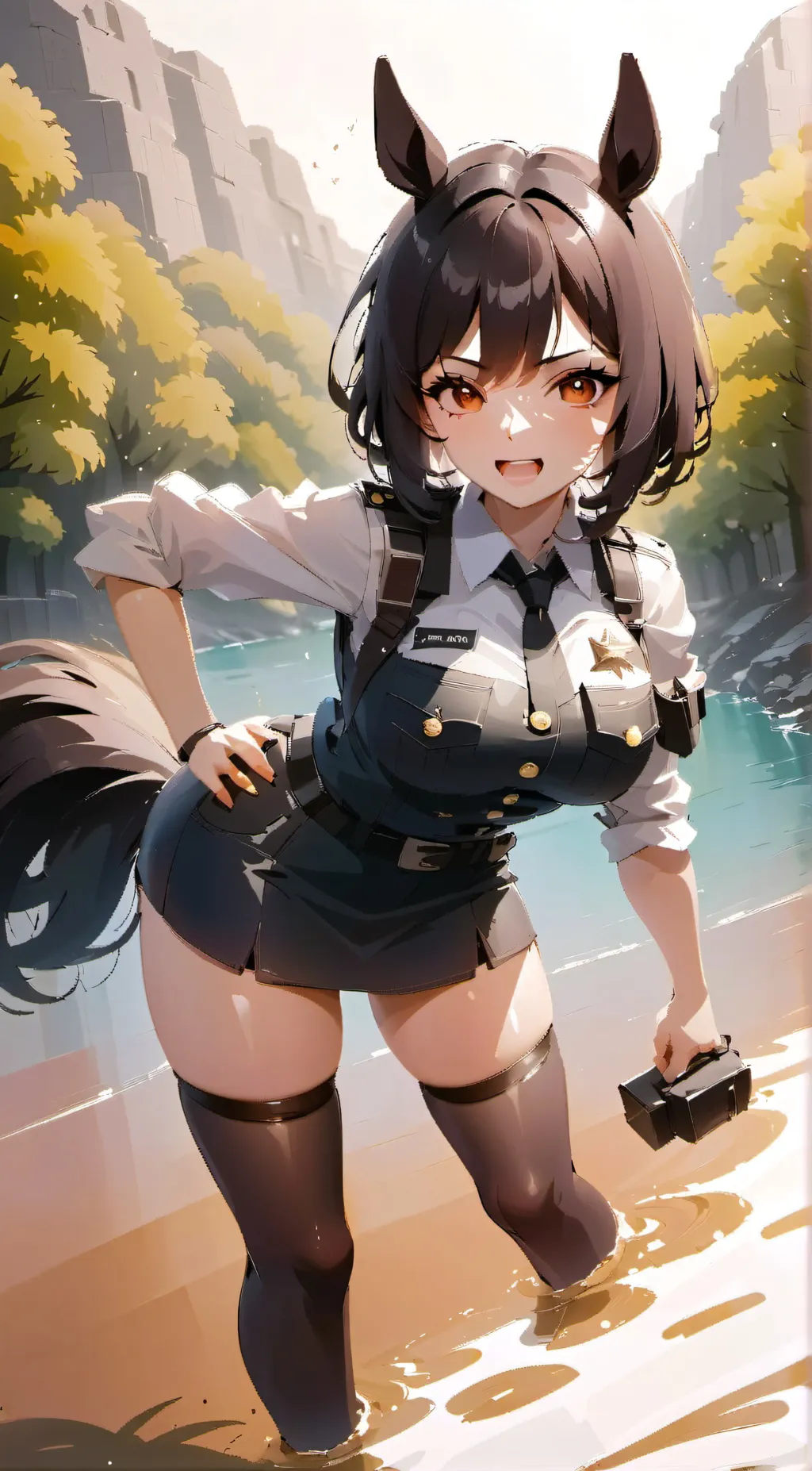 ai character: officer gaby background
