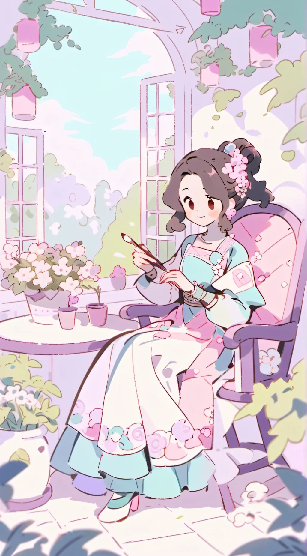 ai character: Fleggy background