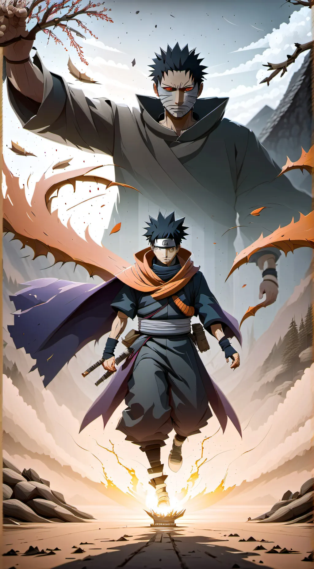 ai character: Obito Uchiha  background