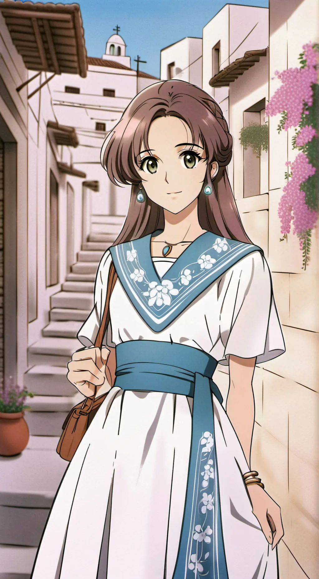 ai character: Greece  background