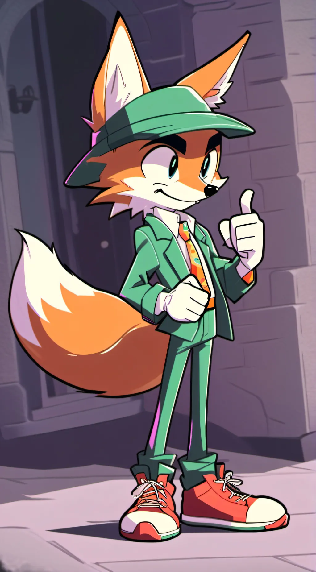 ai character: tails background