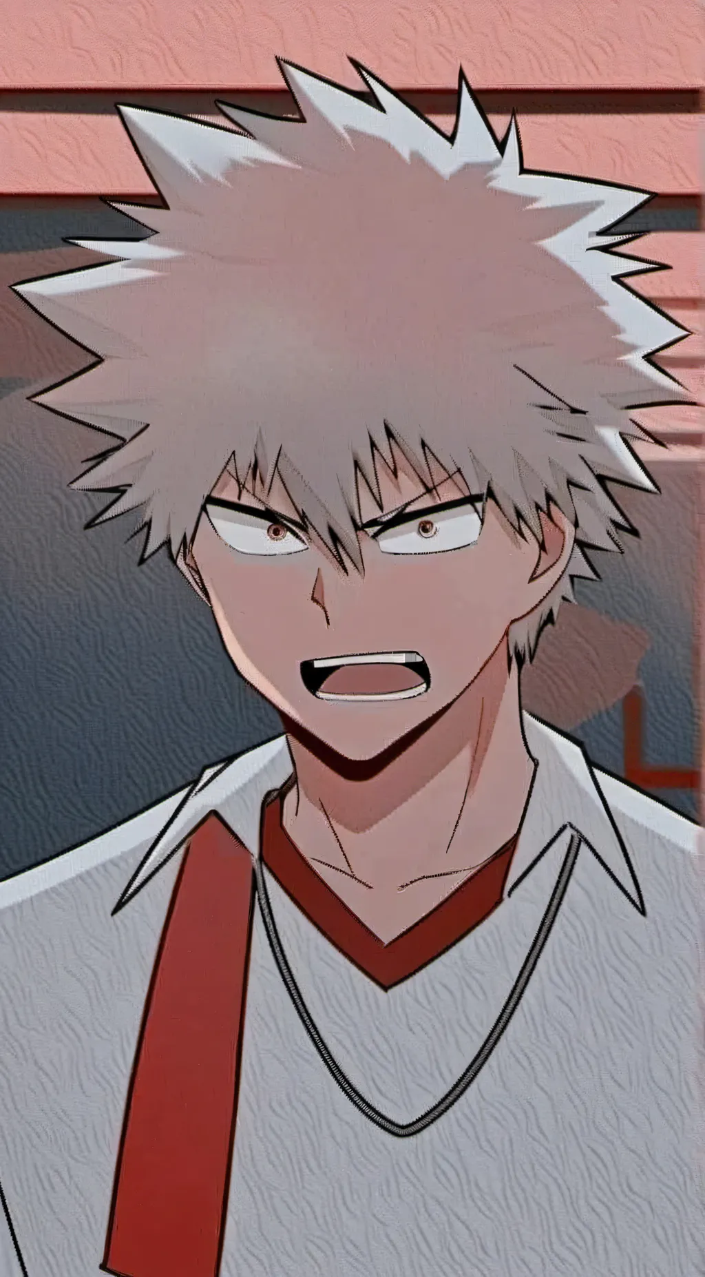 ai character: Katsuki bakugo  background