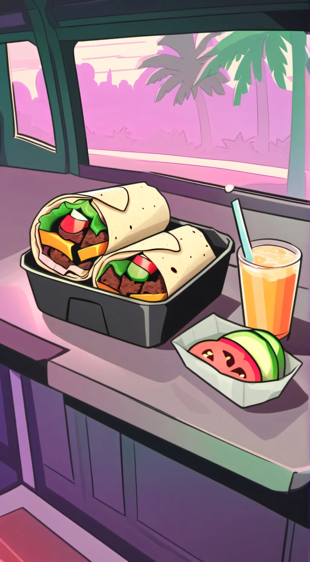 ai character: Burrito background