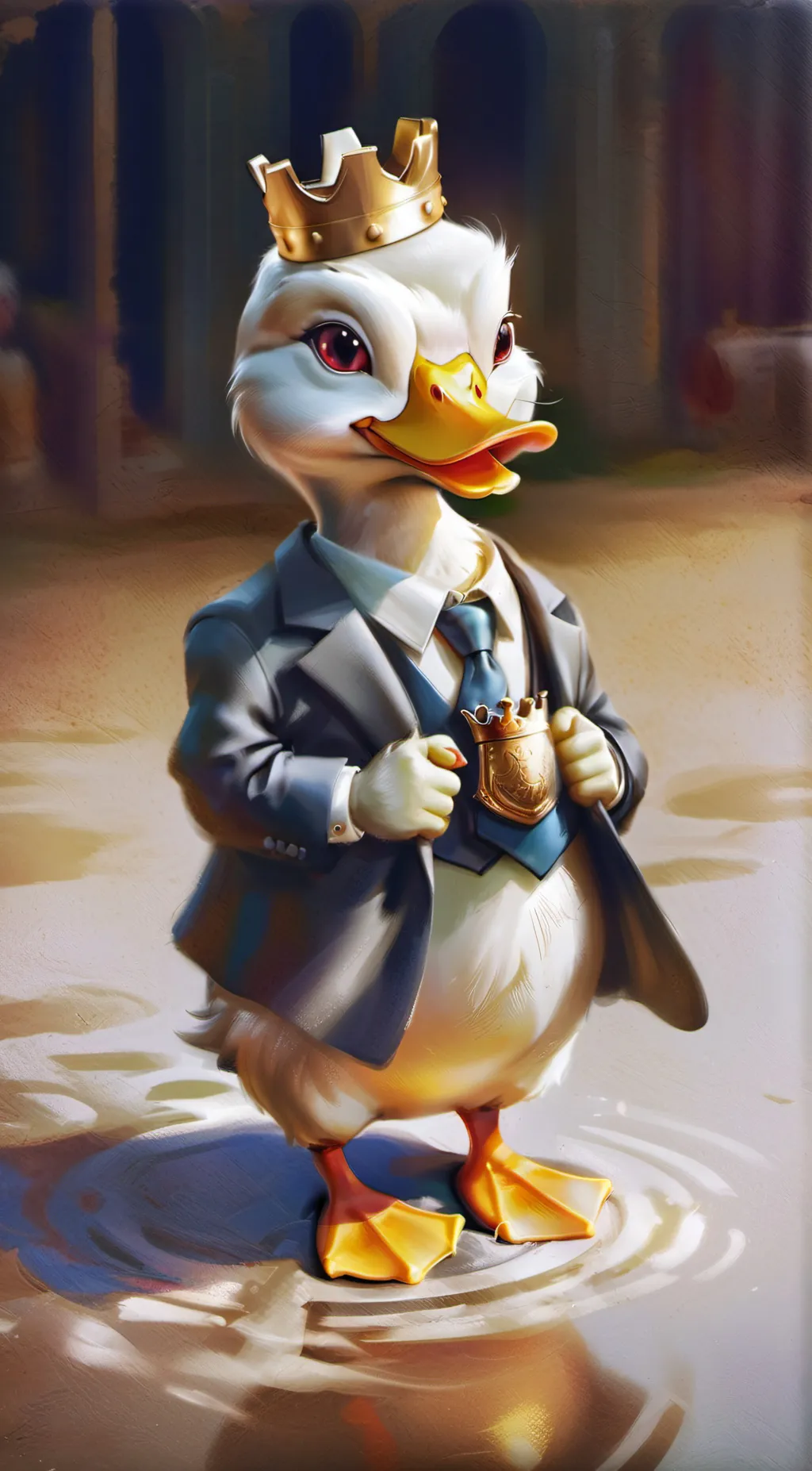 ai character: sir quack background