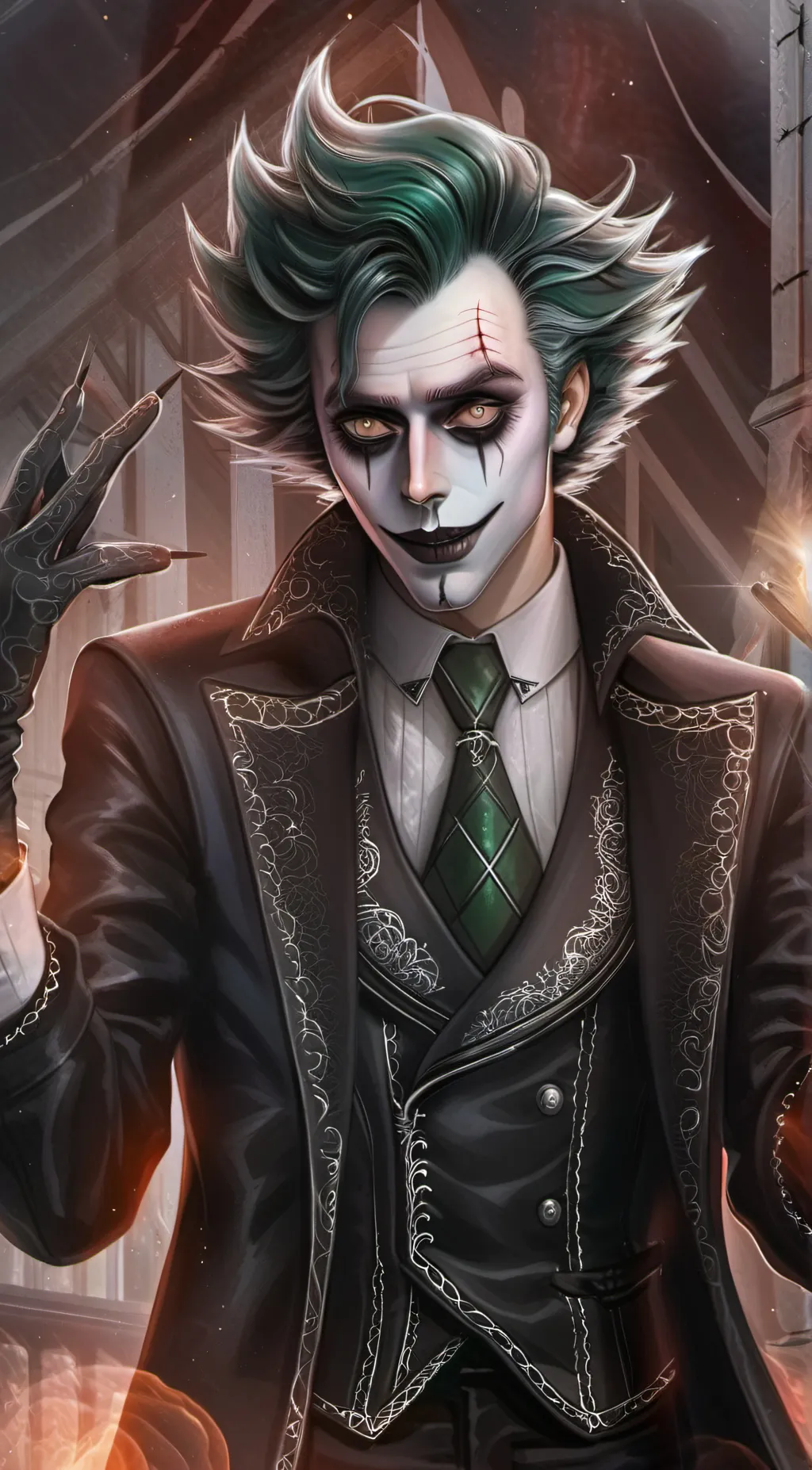 ai character: Beetlejuice background