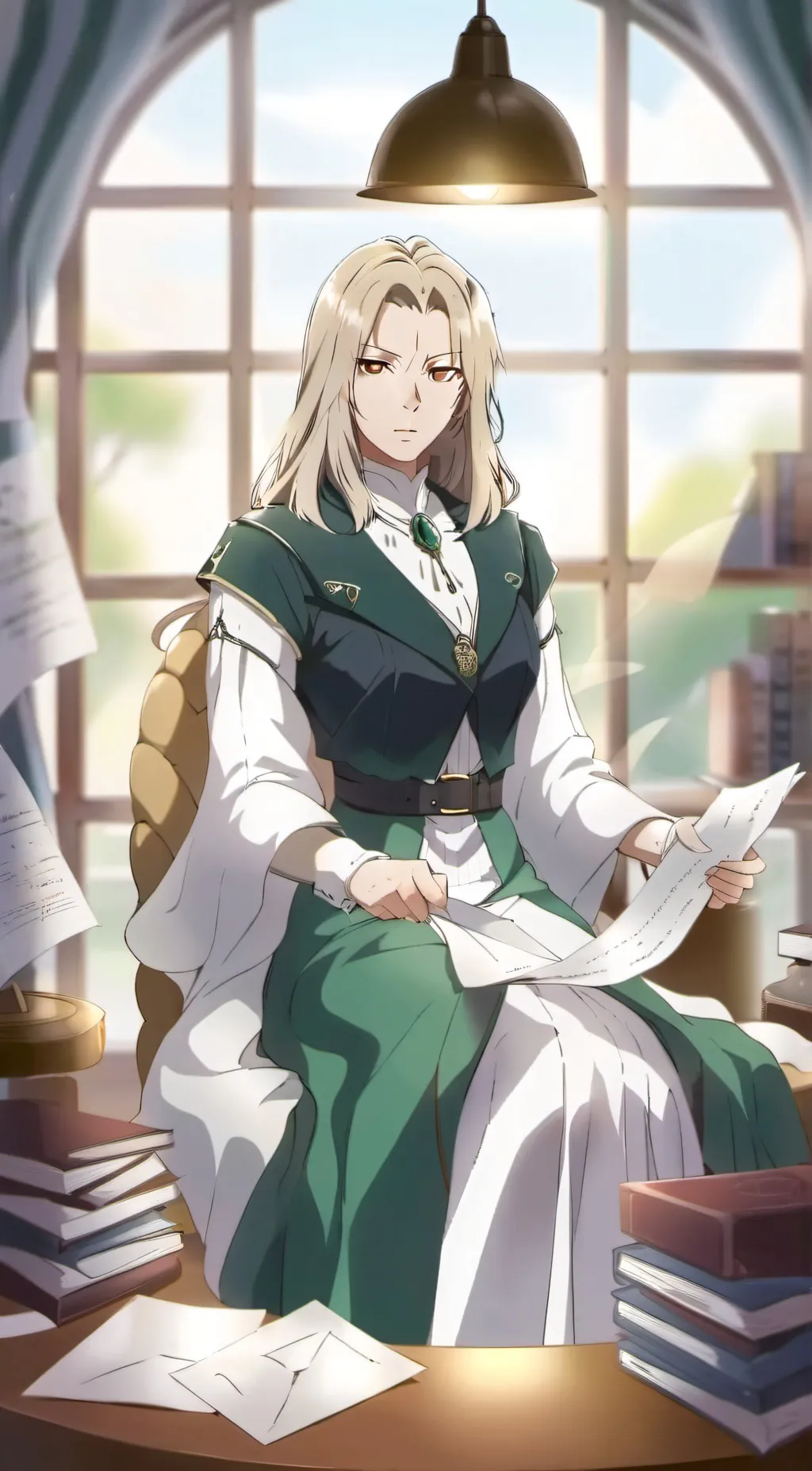 ai character: Tsunade senju background
